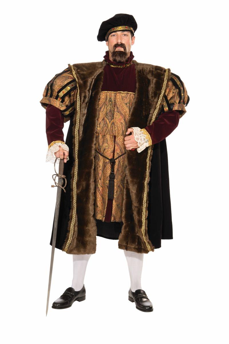 Medieval King Henry VIII Costume Adult