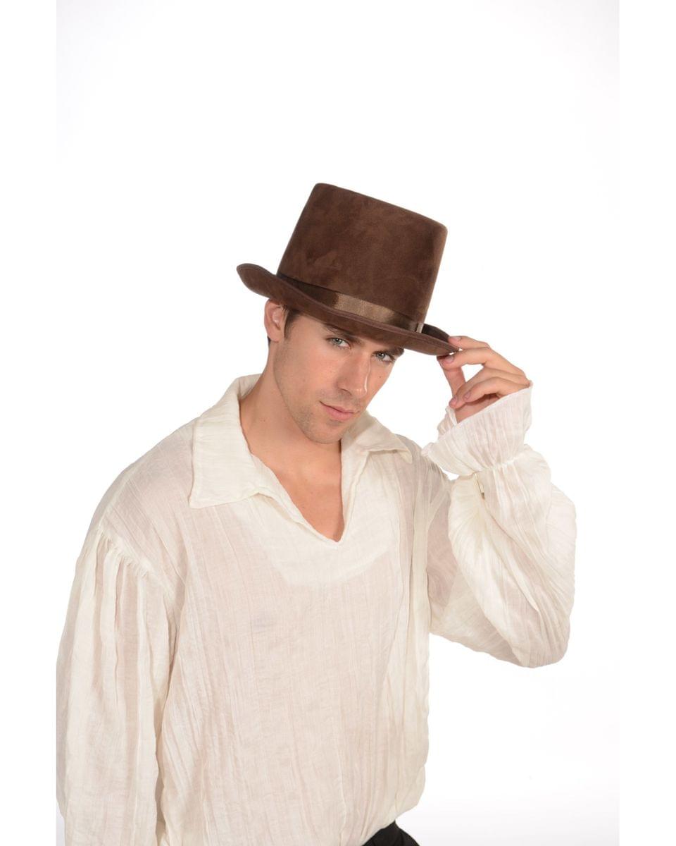Steampunk Costume Top Hat Adult: Brown