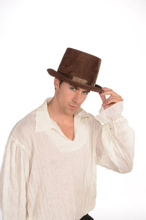 Steampunk Costume Top Hat Adult: Brown