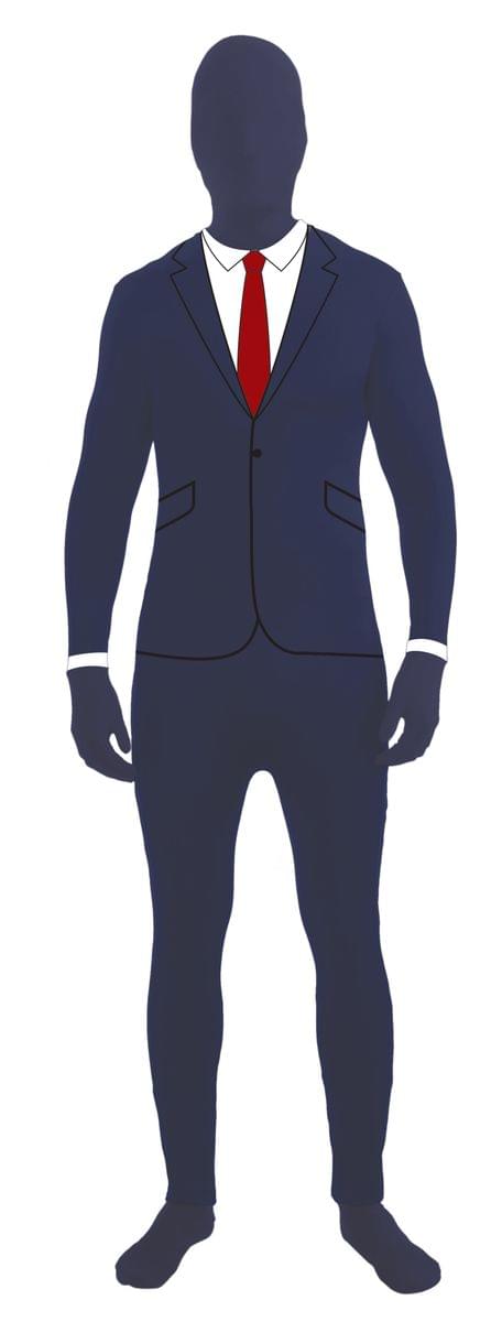 Disappearing Man Invisible Costume Jumpsuit Child: Business Suit