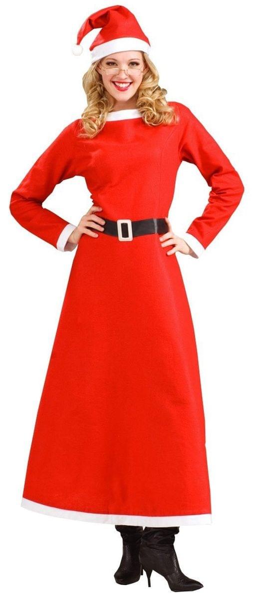 Simply Mrs. Santa Christmas Costume Dress Adult