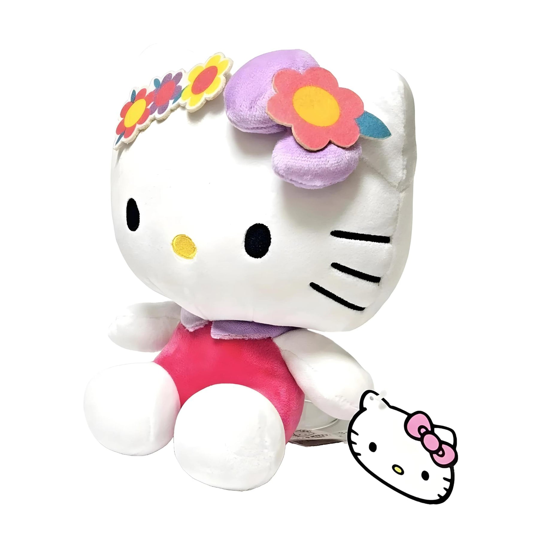 Sanrio Hello Kitty With Flower Headband 8.5 Inch Plush