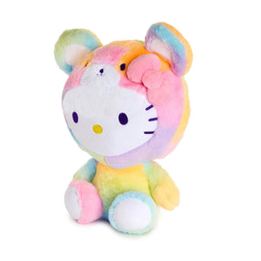 Sanrio Hello Kitty Teddy Bear Rainbow Sherbet 9.5 Inch Plush