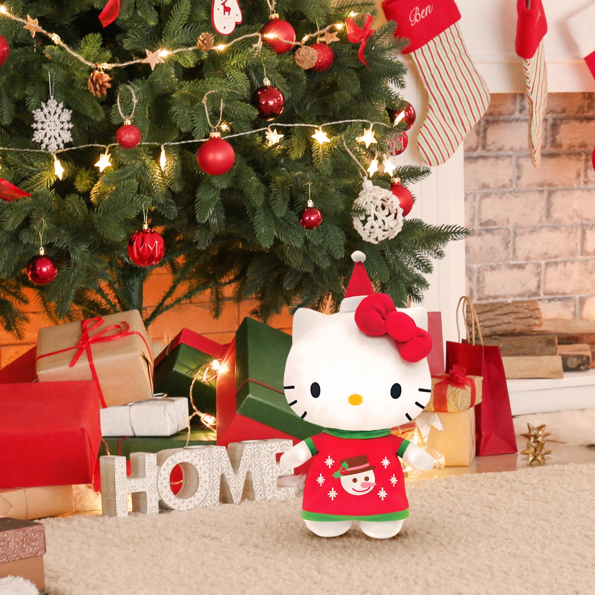 Sanrio Hello Kitty Snowman Outfit 10 Inch Plush