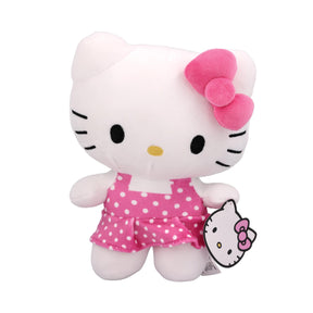 Sanrio 10 Inch Plush | Pink Polka Dot Dress Hello Kitty