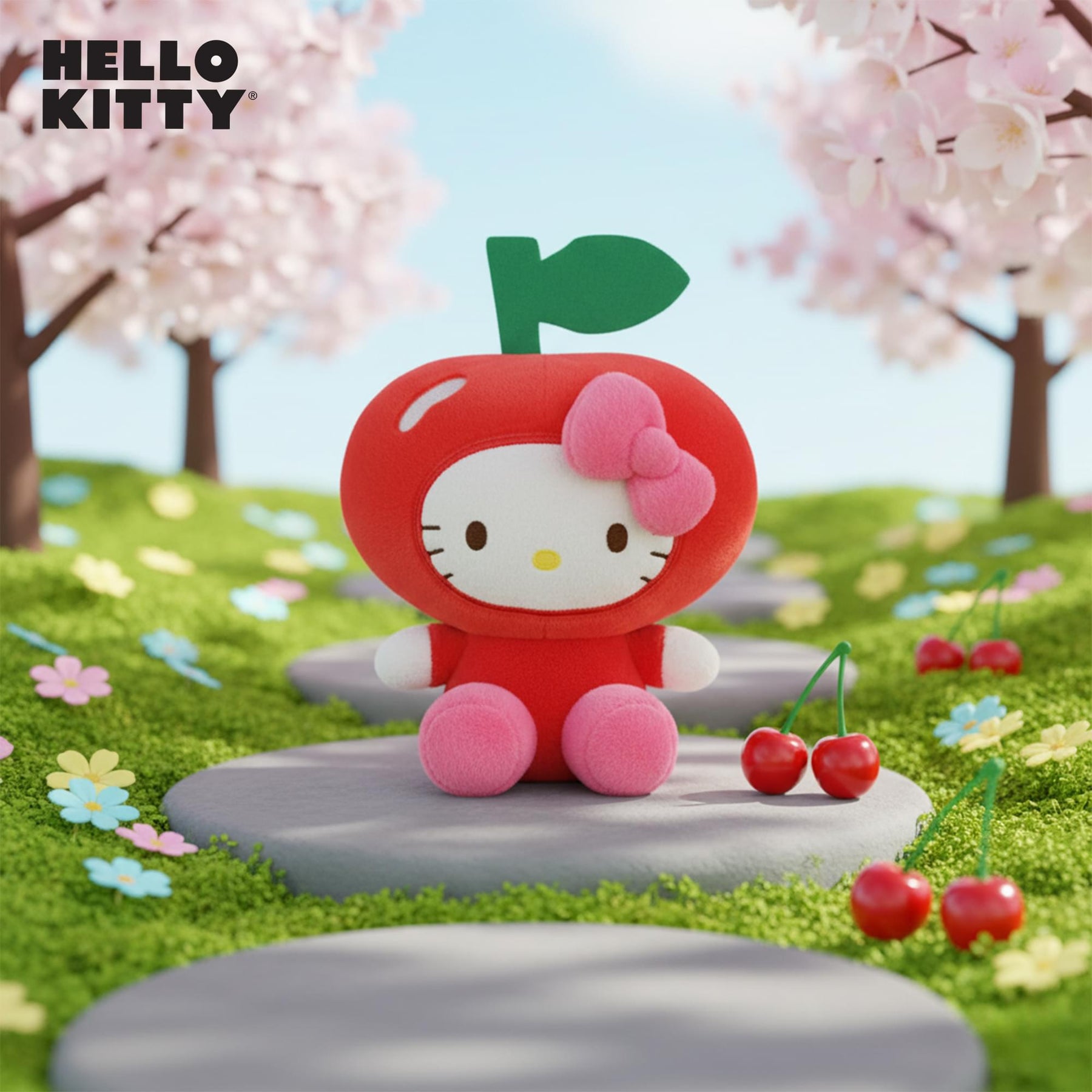 Sanrio Hello Kitty Fruit Costume 6 Inch Plush | Cherry