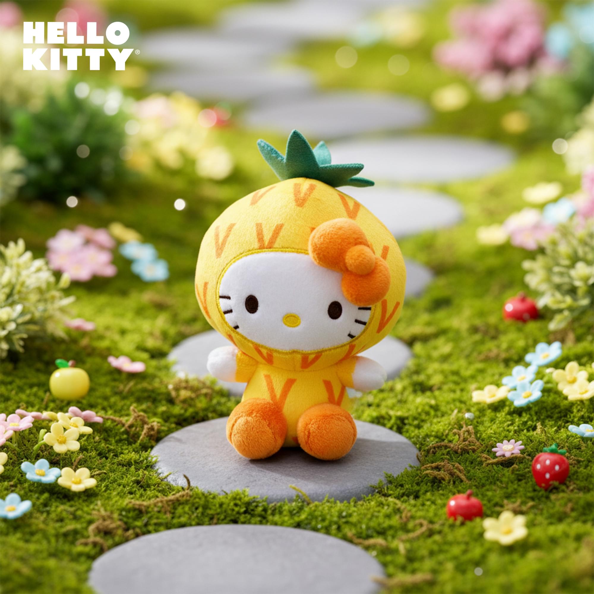 Sanrio Hello Kitty Fruit Costume 6 Inch Plush | Pineapple