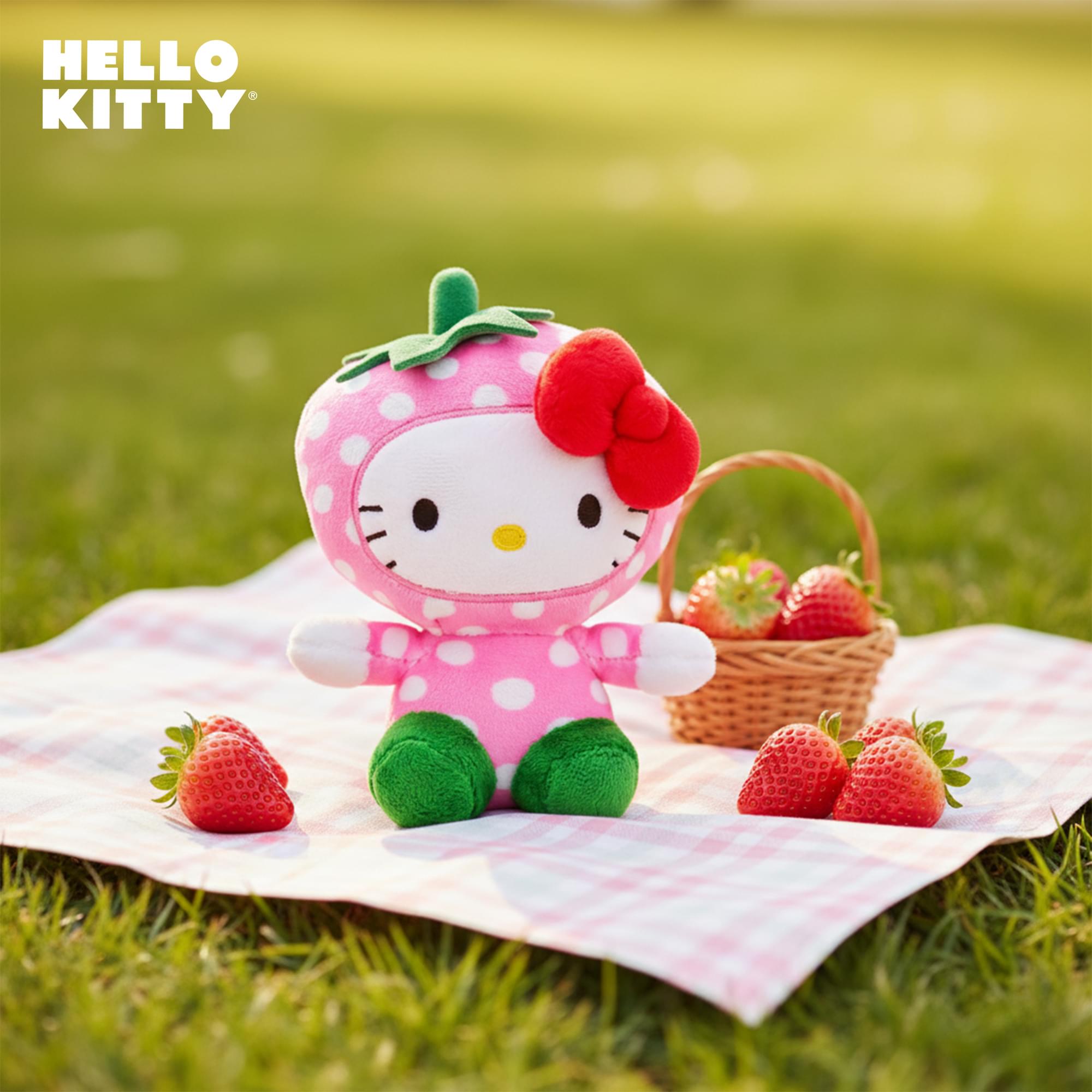Sanrio Hello Kitty Fruit Costume 6 Inch Plush | Strawberry