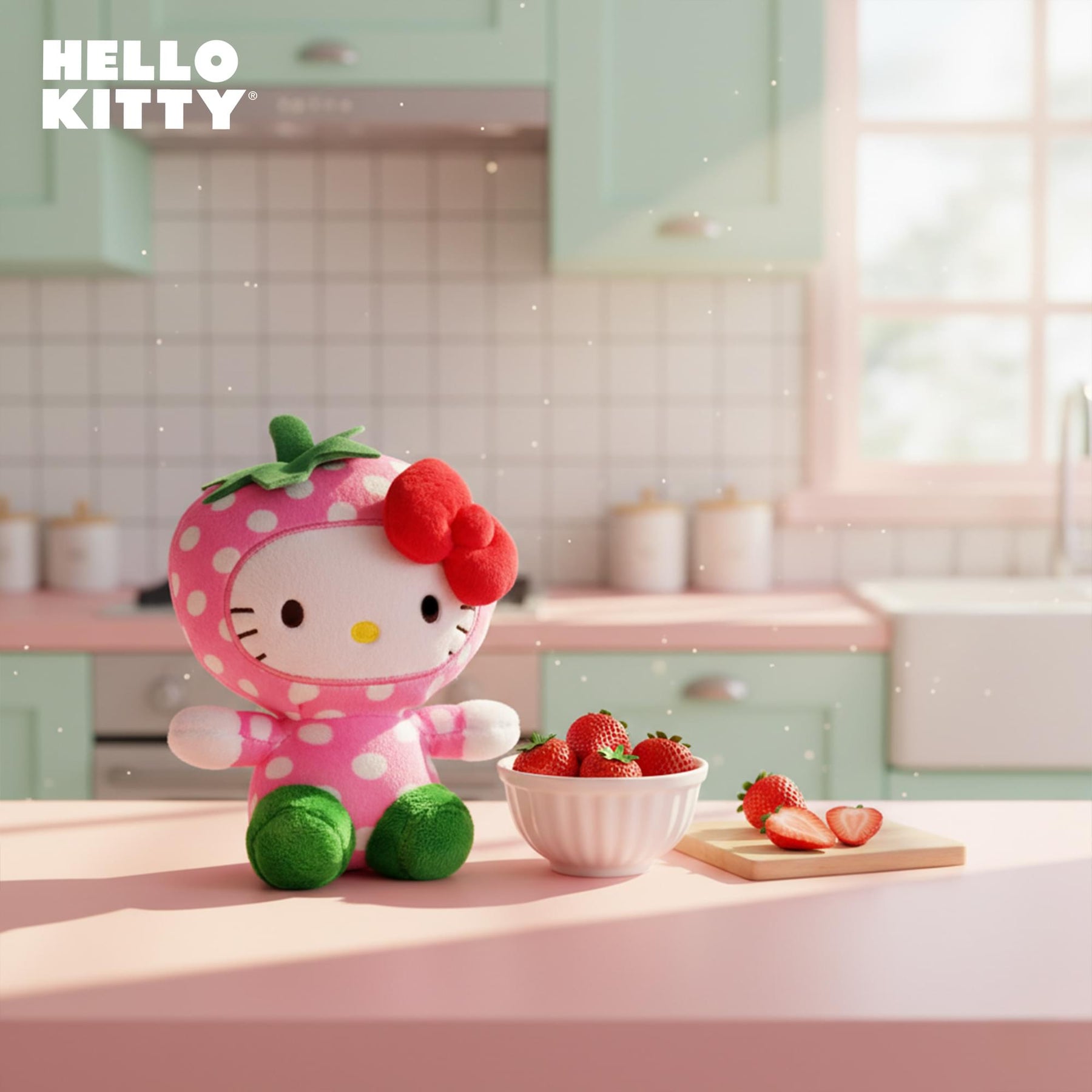 Sanrio Hello Kitty Fruit Costume 6 Inch Plush | Strawberry