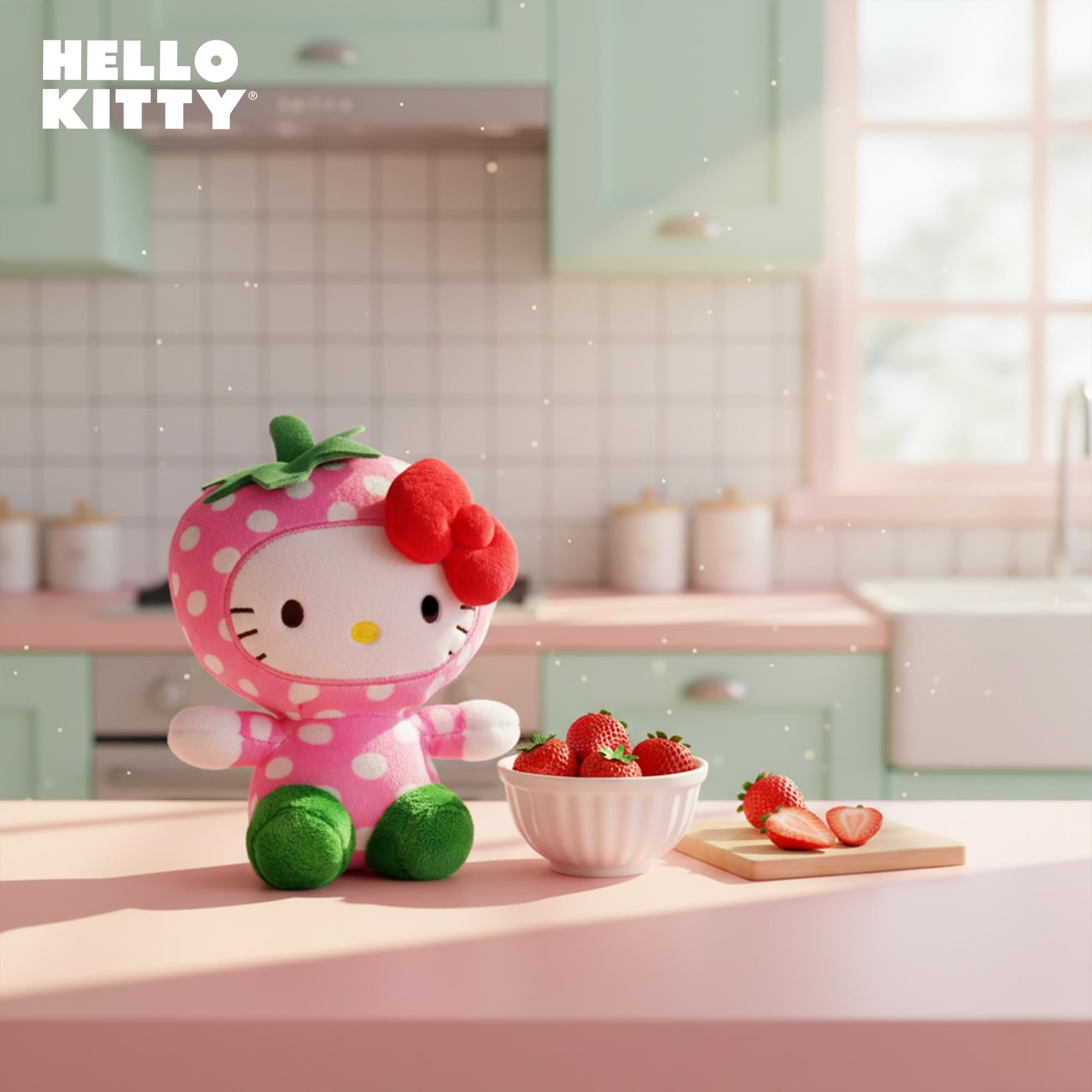 Sanrio Hello Kitty Fruit Costume 6 Inch Plush | Strawberry