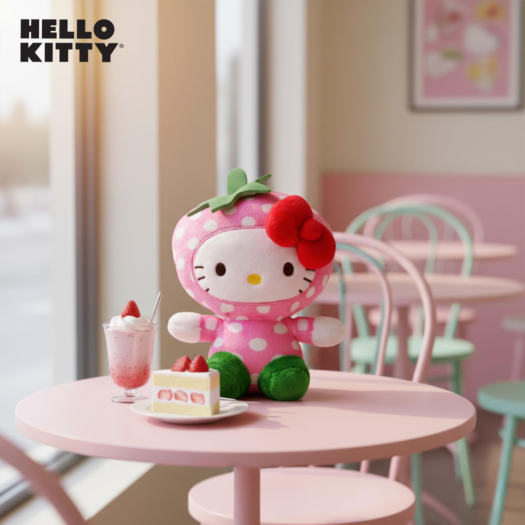 Sanrio Hello Kitty Fruit Costume 6 Inch Plush | Strawberry