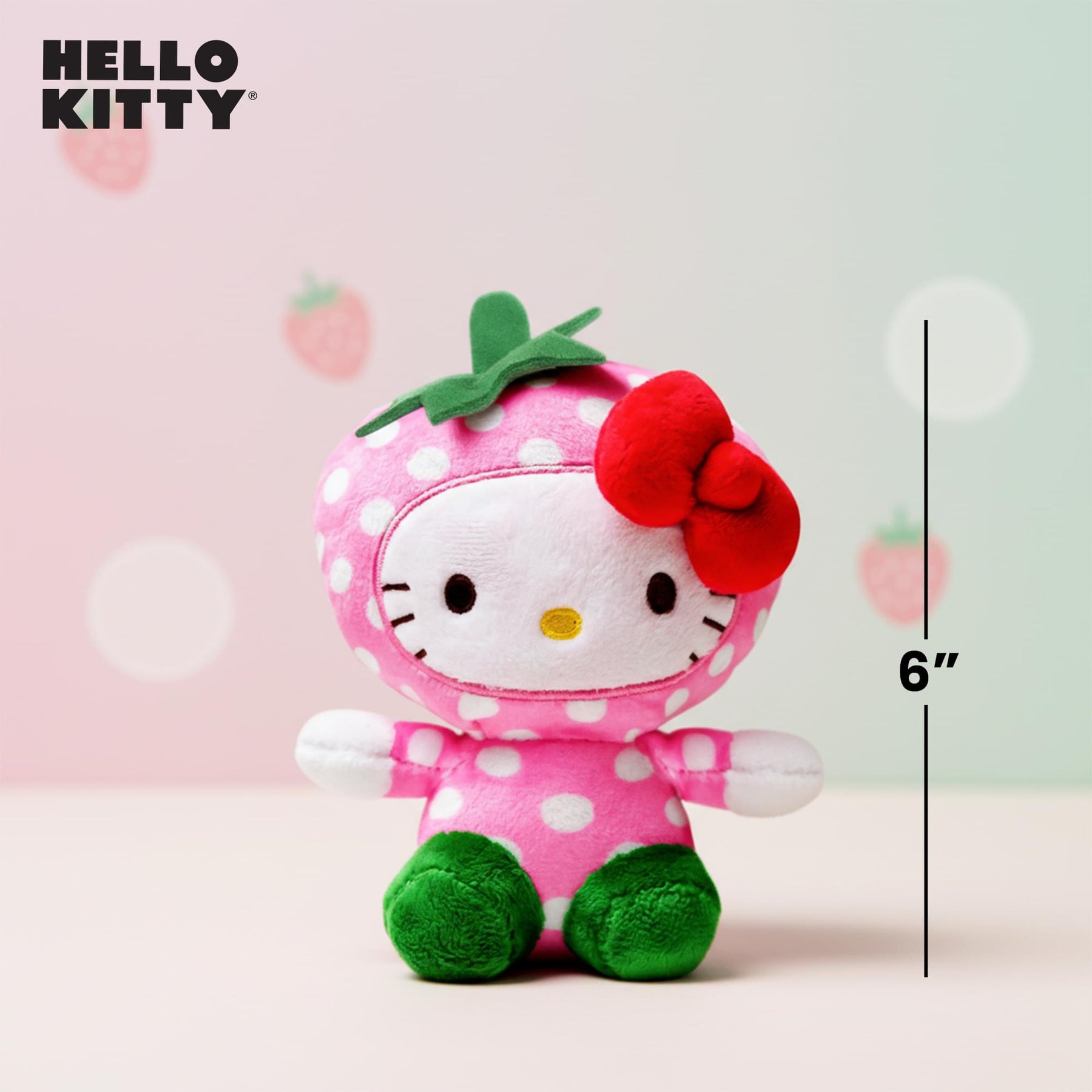 Sanrio Hello Kitty Fruit Costume 6 Inch Plush | Strawberry