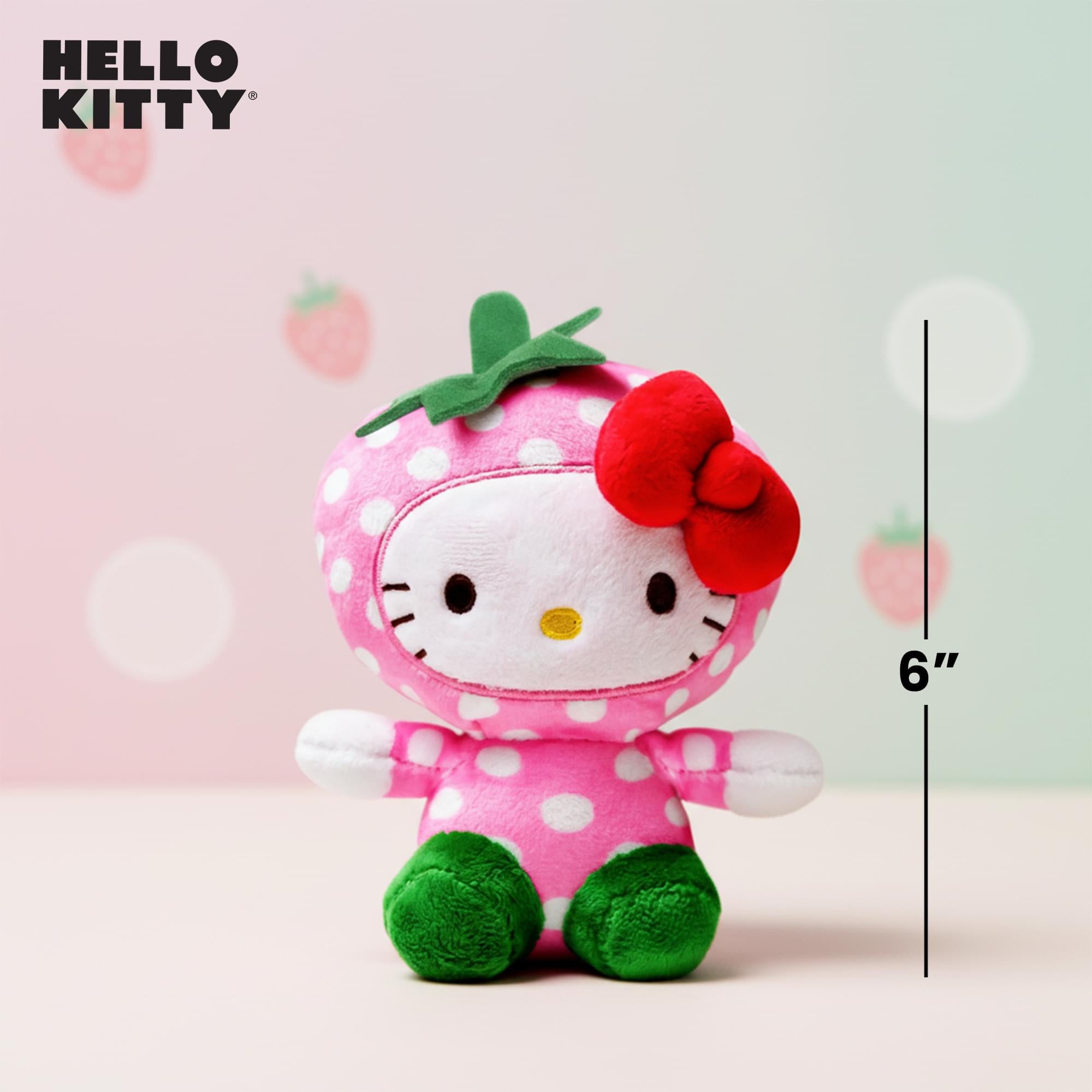 Sanrio Hello Kitty Fruit Costume 6 Inch Plush | Strawberry