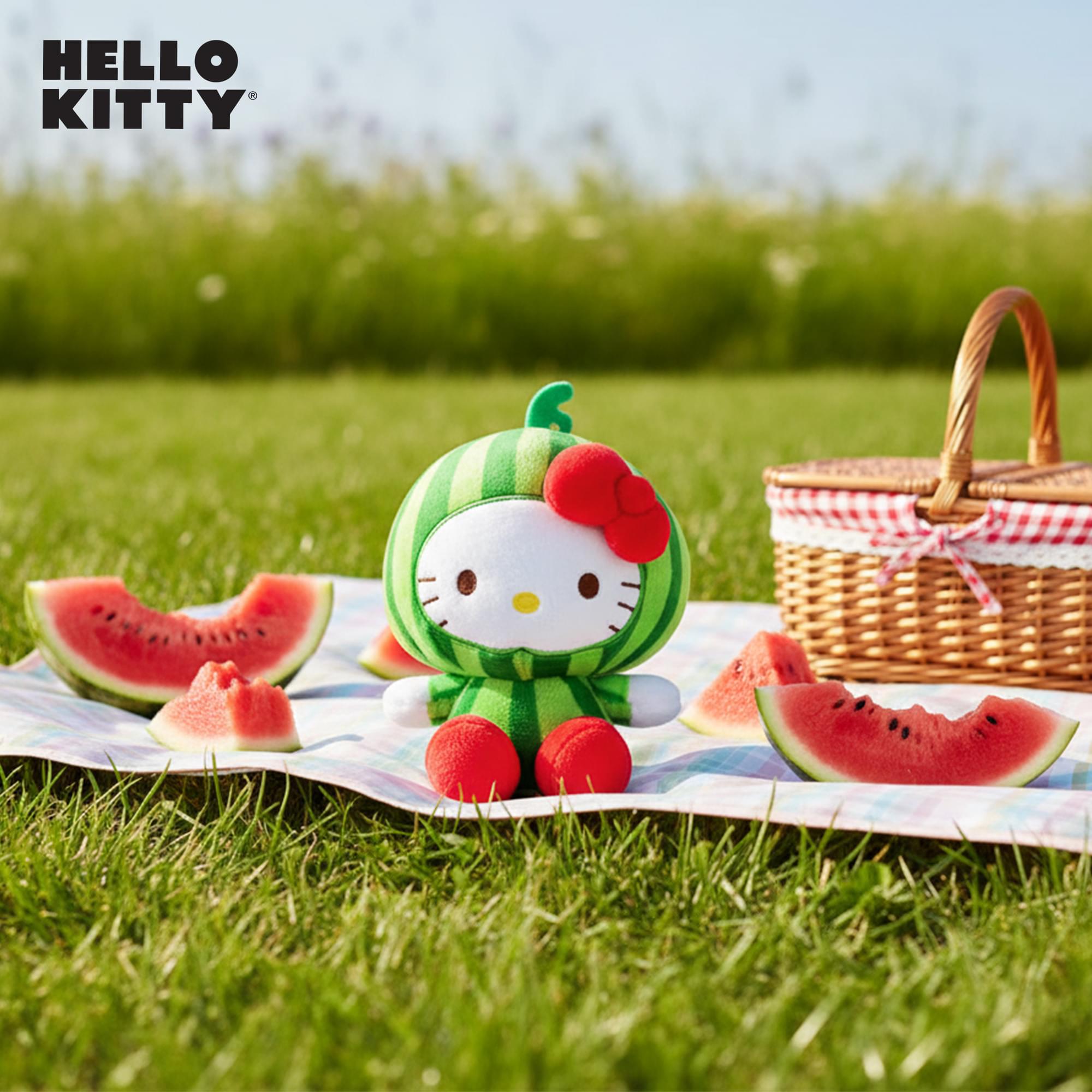Sanrio Hello Kitty Fruit Costume 6 Inch Plush | Watermelon