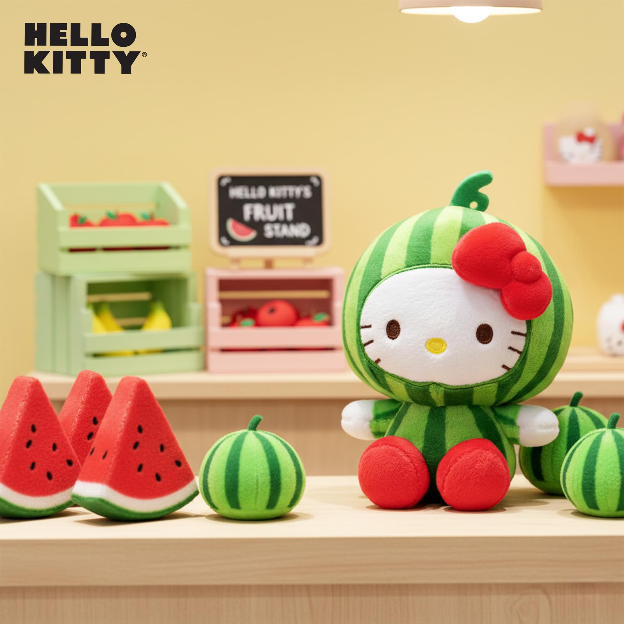 Sanrio Hello Kitty Fruit Costume 6 Inch Plush | Watermelon