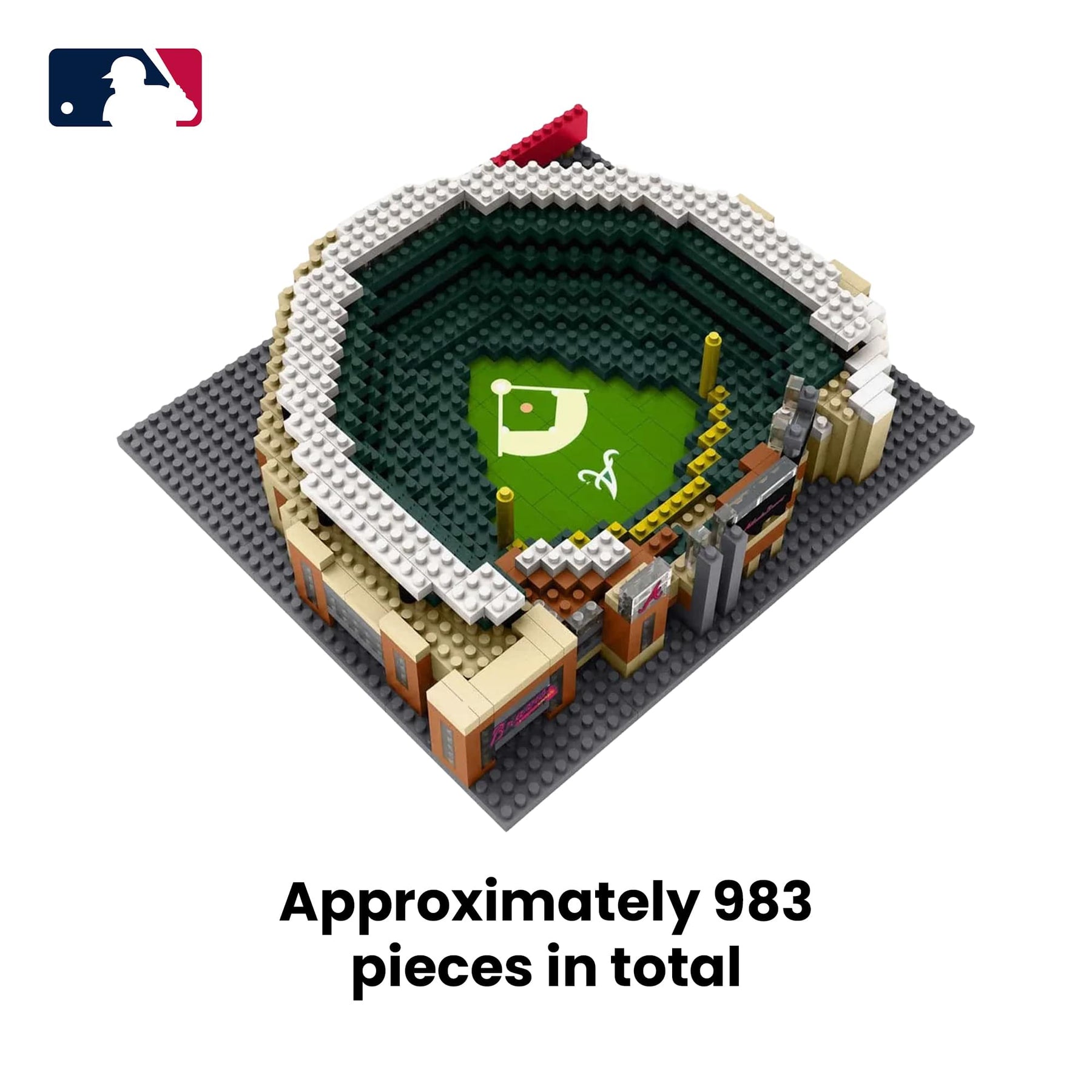 Atlanta Braves MLB Mini Brxlz Stadium 983-Piece Building Block Set