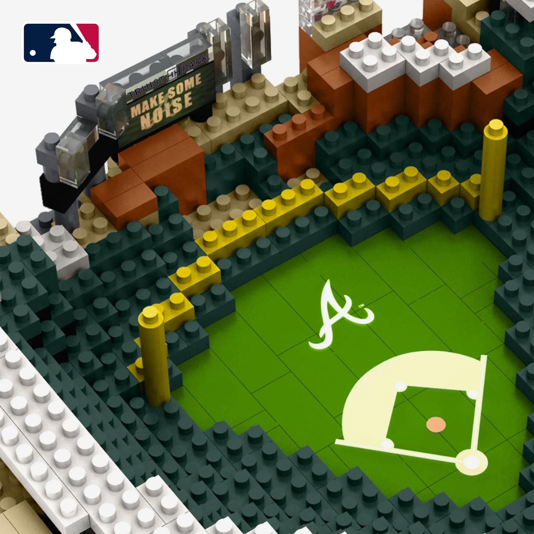 Atlanta Braves MLB Mini Brxlz Stadium 983-Piece Building Block Set