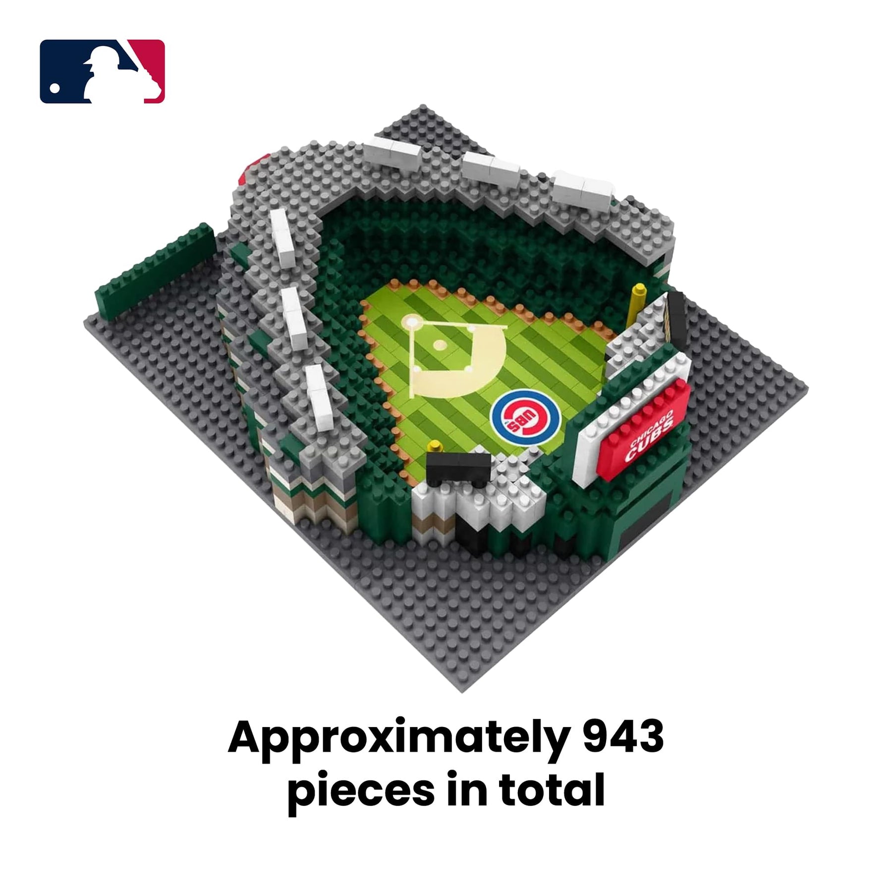 Chicago Cubs MLB Mini Brxlz Stadium 943-Piece Building Block Set