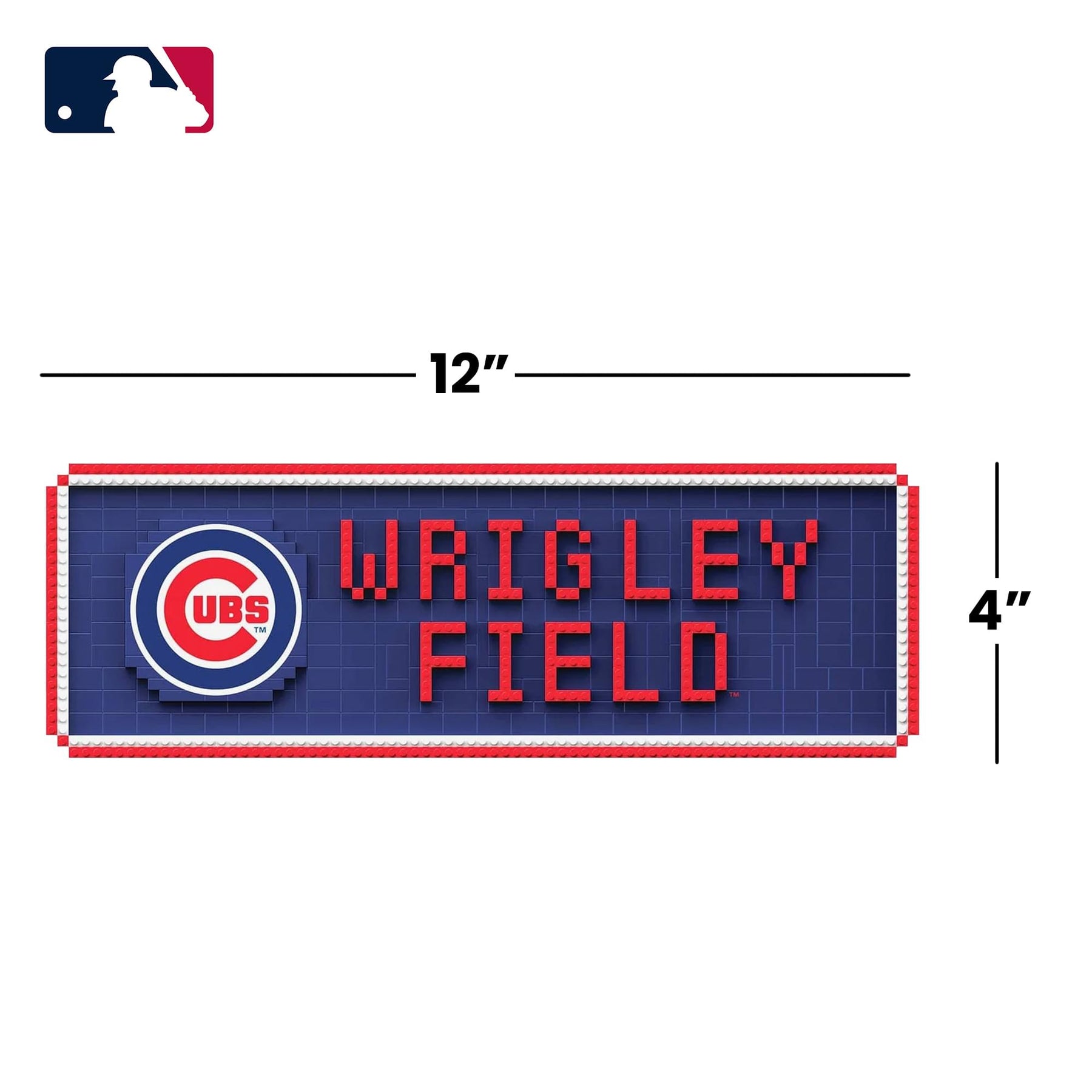 Chicago Cubs MLB BRXLZ Stadium Street Sign 695-Piece Building Block Set