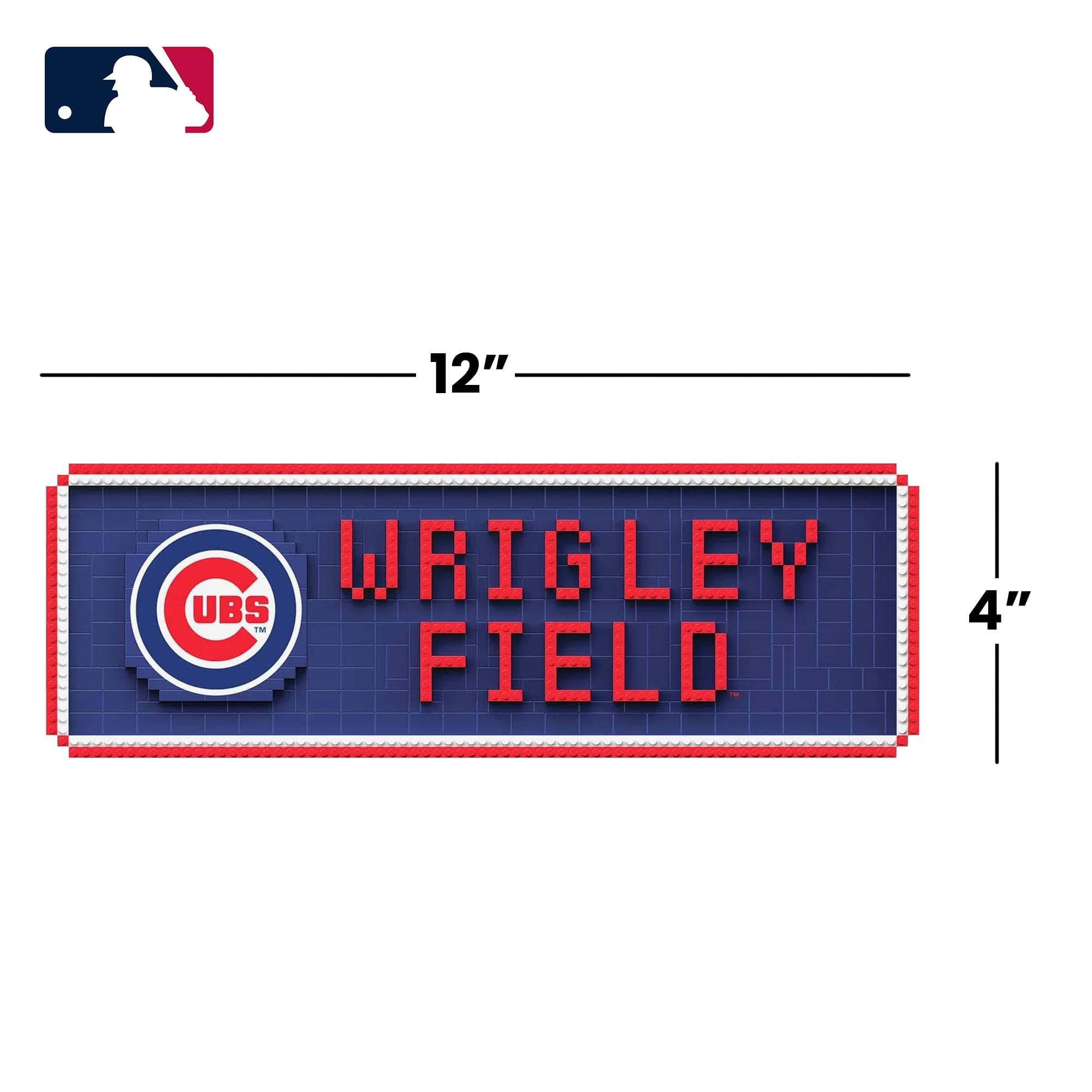 Chicago Cubs MLB BRXLZ Stadium Street Sign 695-Piece Building Block Set