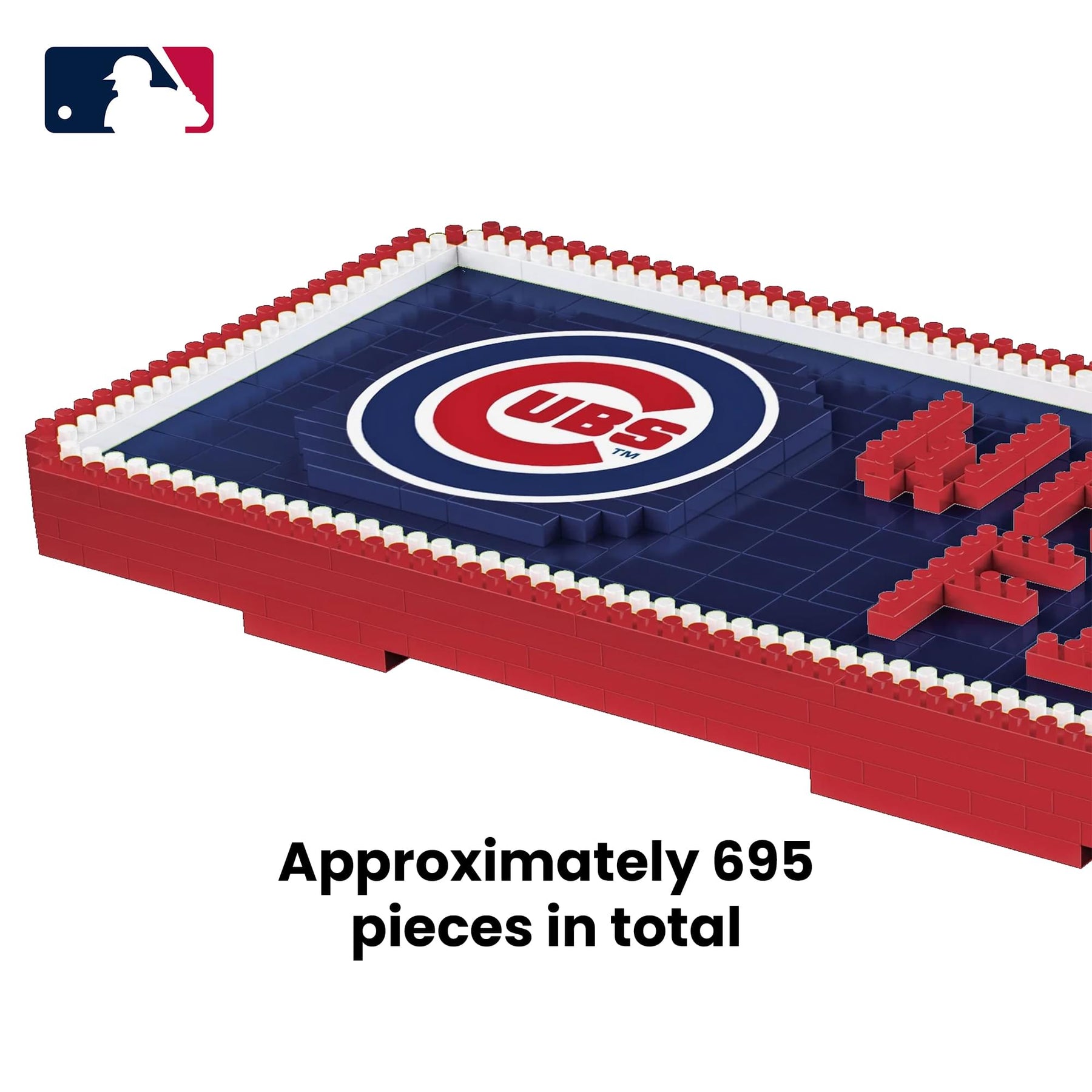 Chicago Cubs MLB BRXLZ Stadium Street Sign 695-Piece Building Block Set