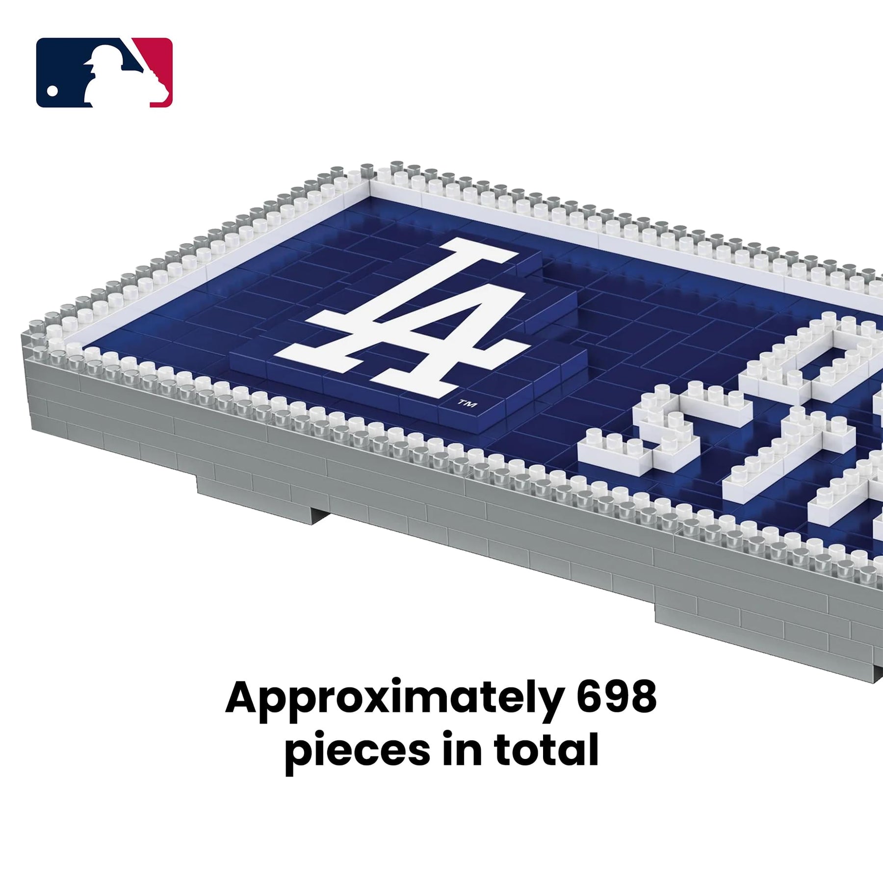 MLB Los Angeles Dodgers 3D BRXLZ Stadium Street Sign Approx 698 Piece Building Set