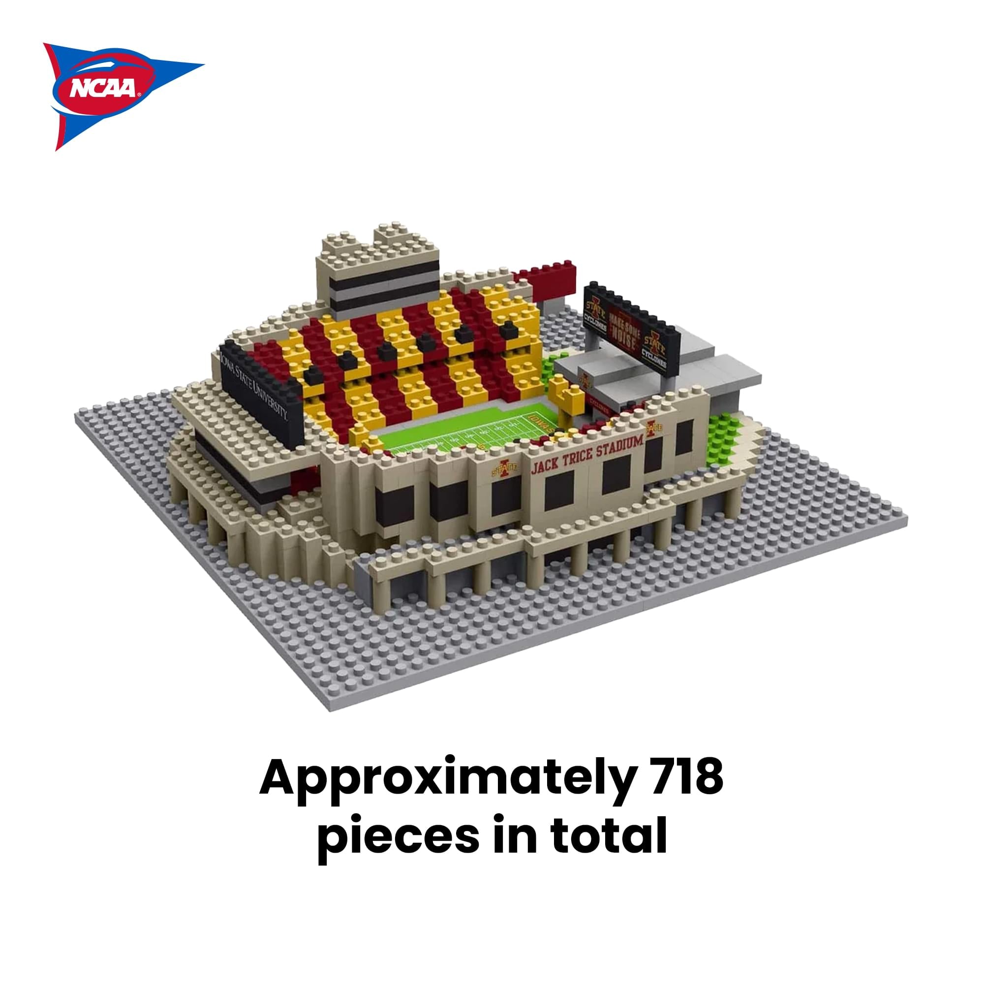Iowa State Cyclones NCAA BRXLZ Mini Stadium 718-Piece Building Block Set