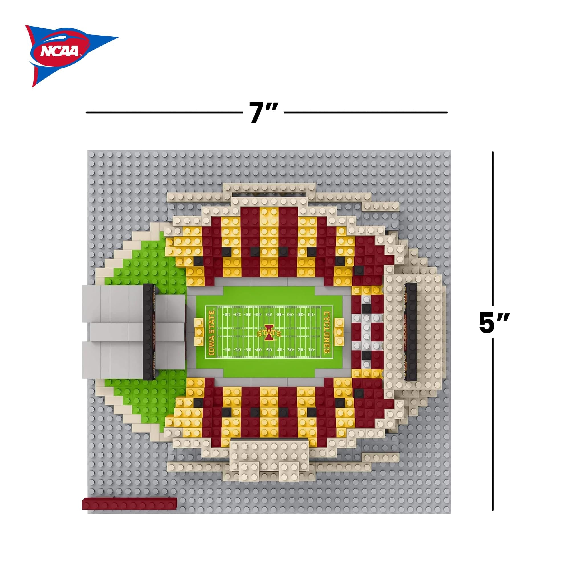 Iowa State Cyclones NCAA BRXLZ Mini Stadium 718-Piece Building Block Set