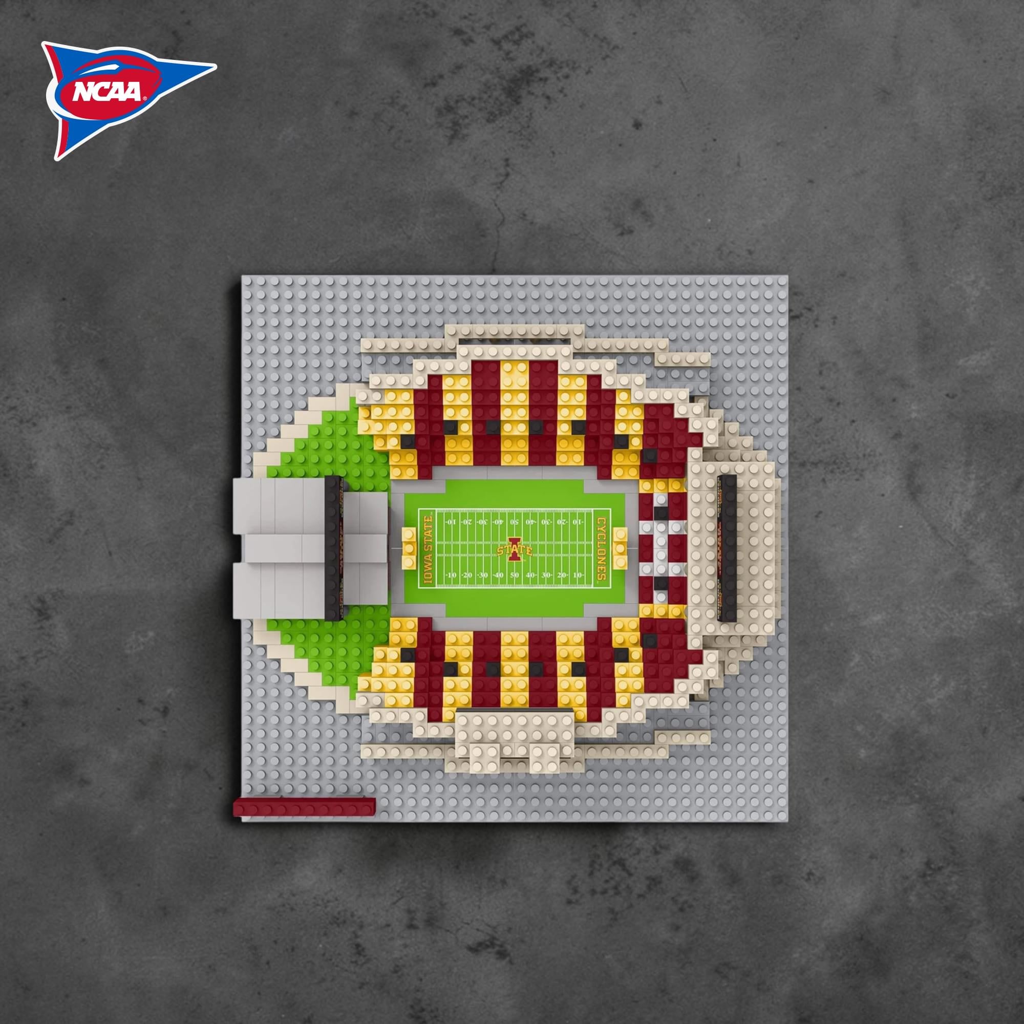 Iowa State Cyclones NCAA BRXLZ Mini Stadium 718-Piece Building Block Set