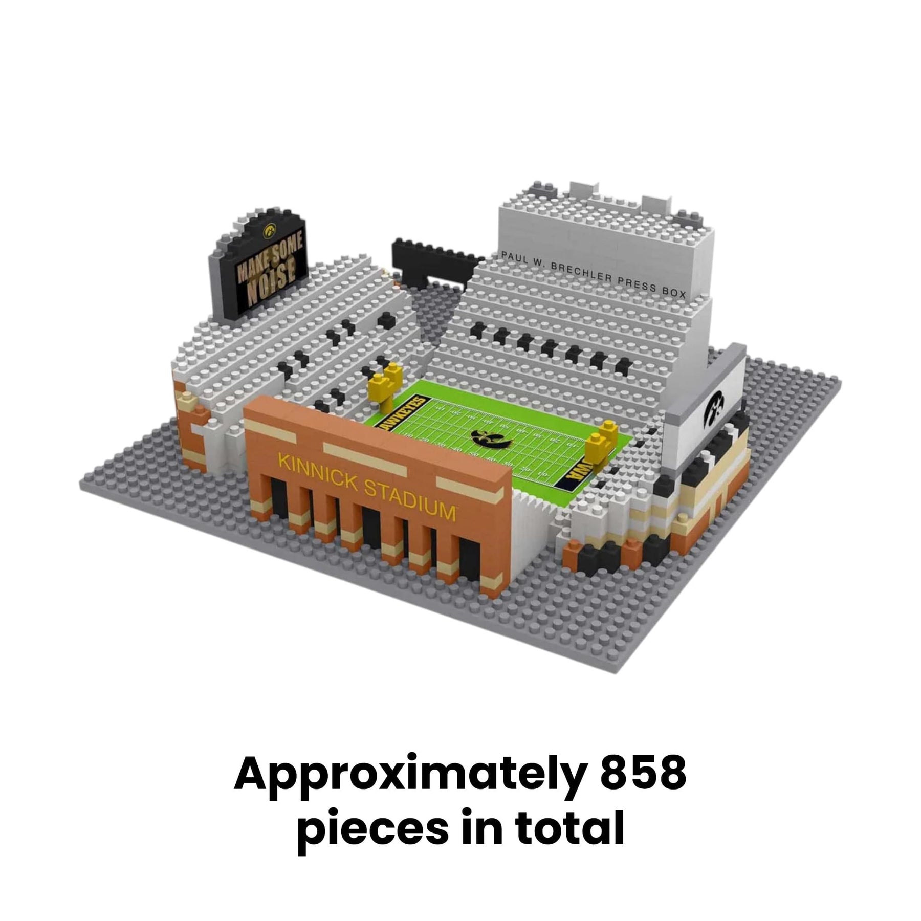 Iowa Hawkeyes NCAA BRXLZ Mini Stadium 858-Piece Building Block Set
