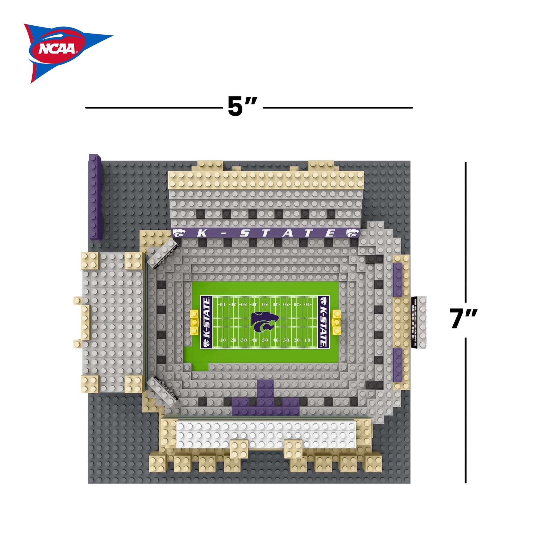 Kansas State Wildcats NCAA BRXLZ Mini Stadium 827-Piece Building Block Set