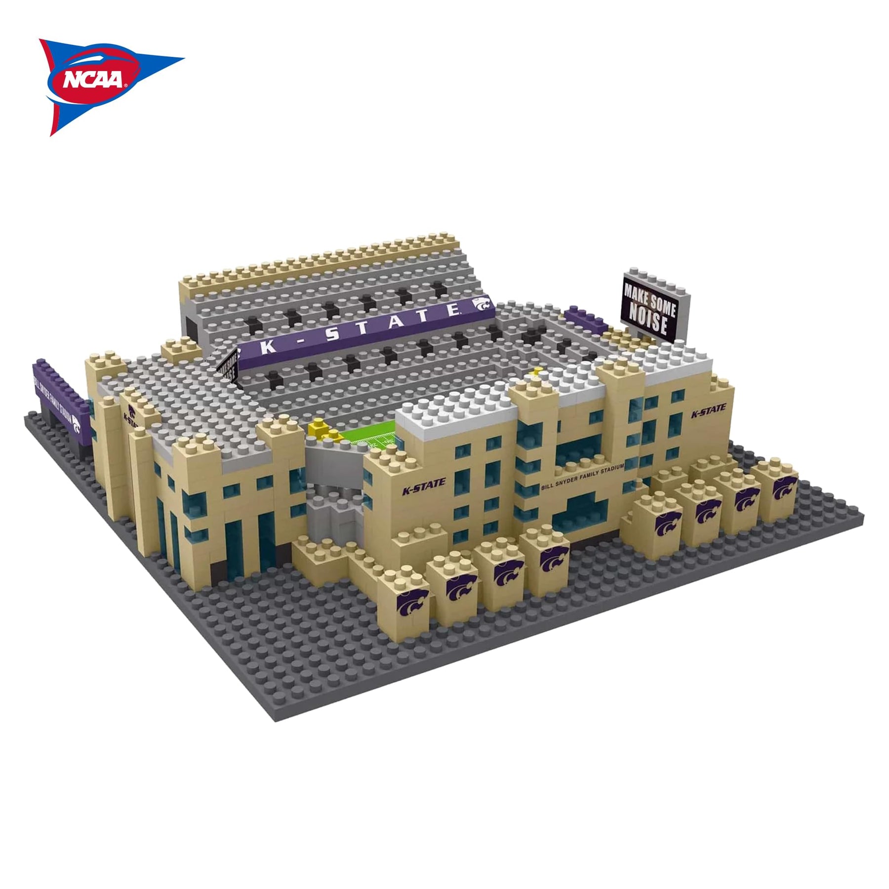 Kansas State Wildcats NCAA BRXLZ Mini Stadium 827-Piece Building Block Set