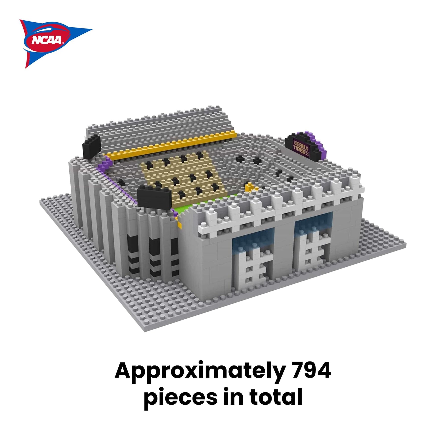 LSU Tigers NCAA BRXLZ Mini Stadium 794-Piece Building Block Set
