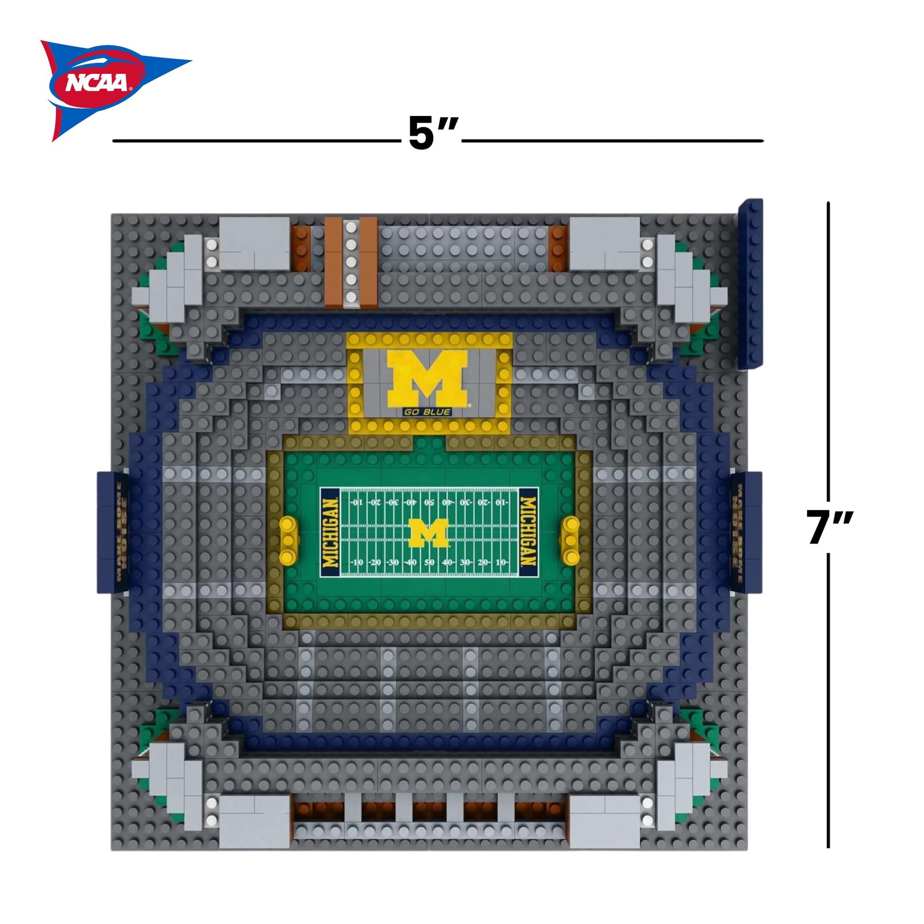Michigan Wolverines NCAA BRXLZ Mini Stadium 998-Piece Building Block Set