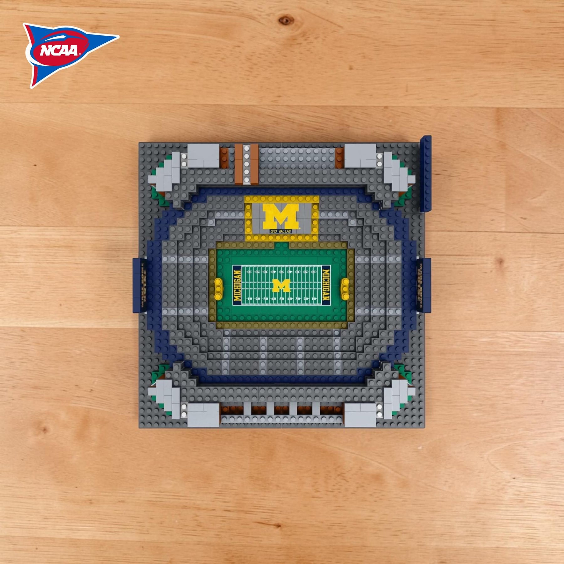 Michigan Wolverines NCAA BRXLZ Mini Stadium 998-Piece Building Block Set