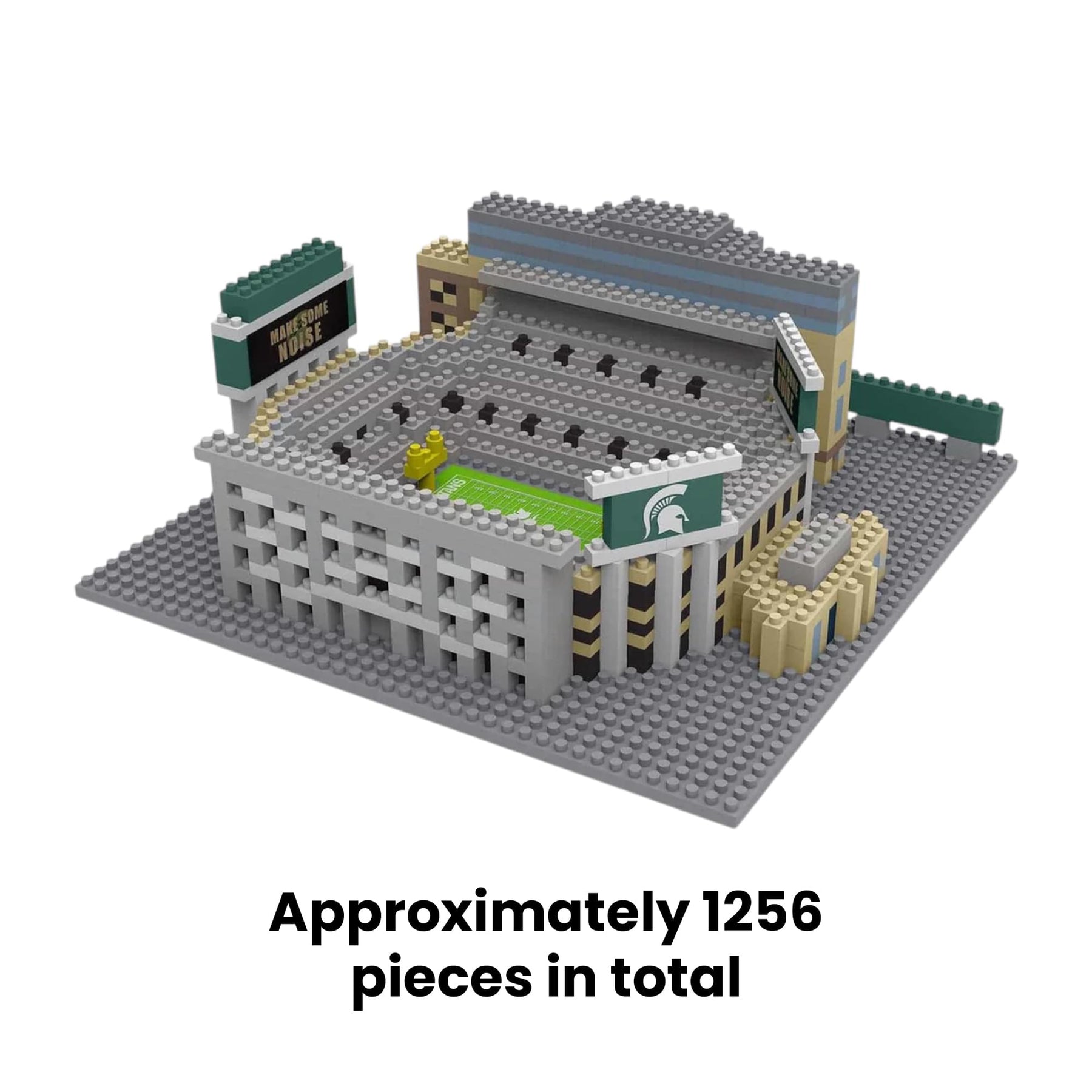 Michigan State Spartans NCAA BRXLZ Mini Stadium 1256-Piece Building Block Set