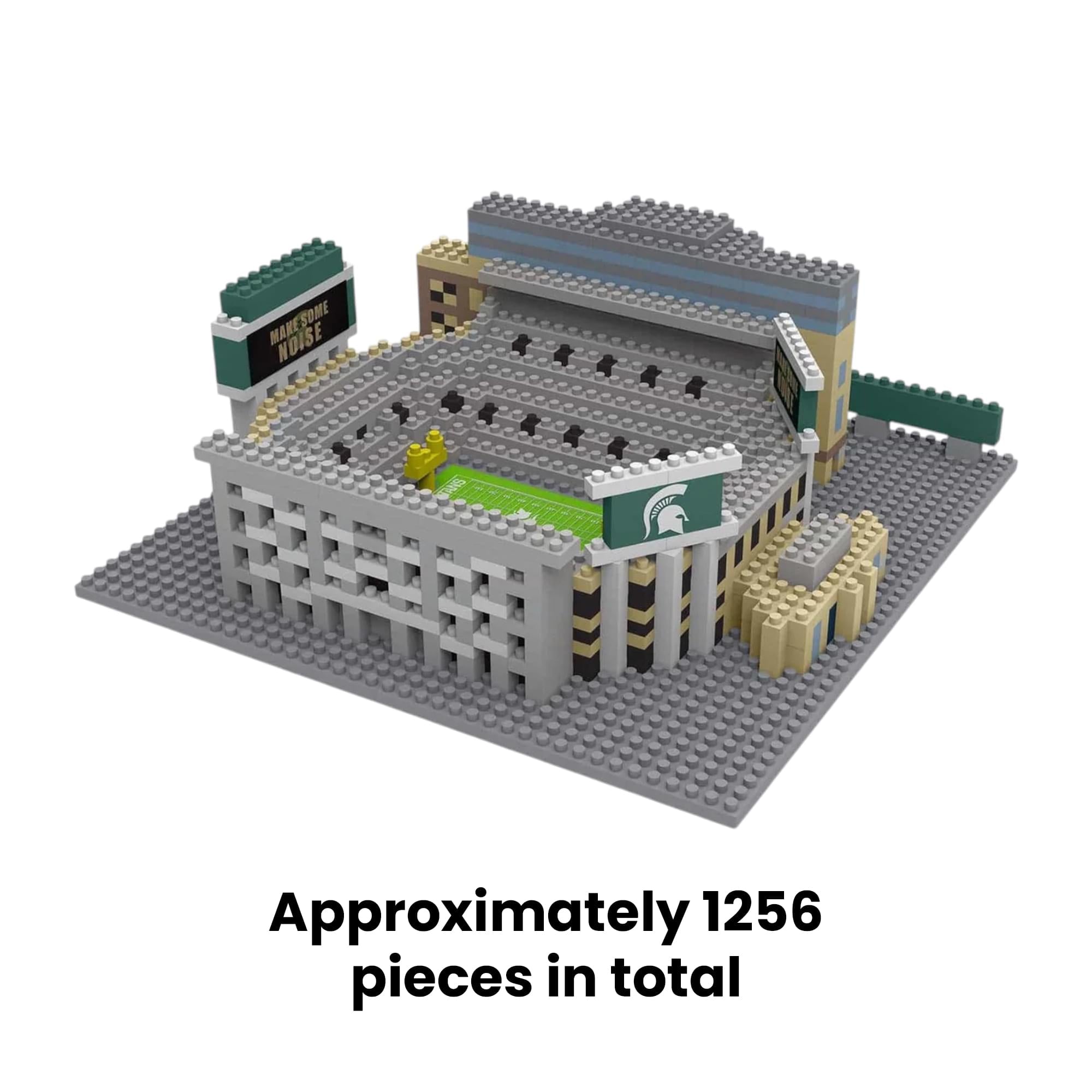 Michigan State Spartans NCAA BRXLZ Mini Stadium 1256-Piece Building Block Set