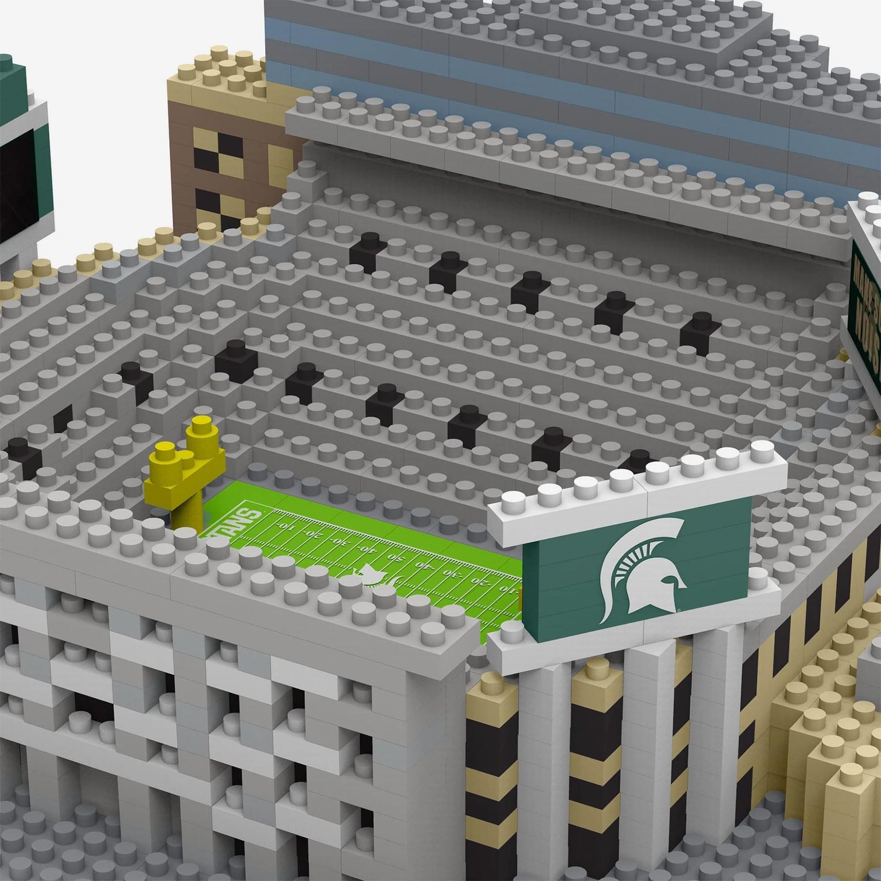 Michigan State Spartans NCAA BRXLZ Mini Stadium 1256-Piece Building Block Set