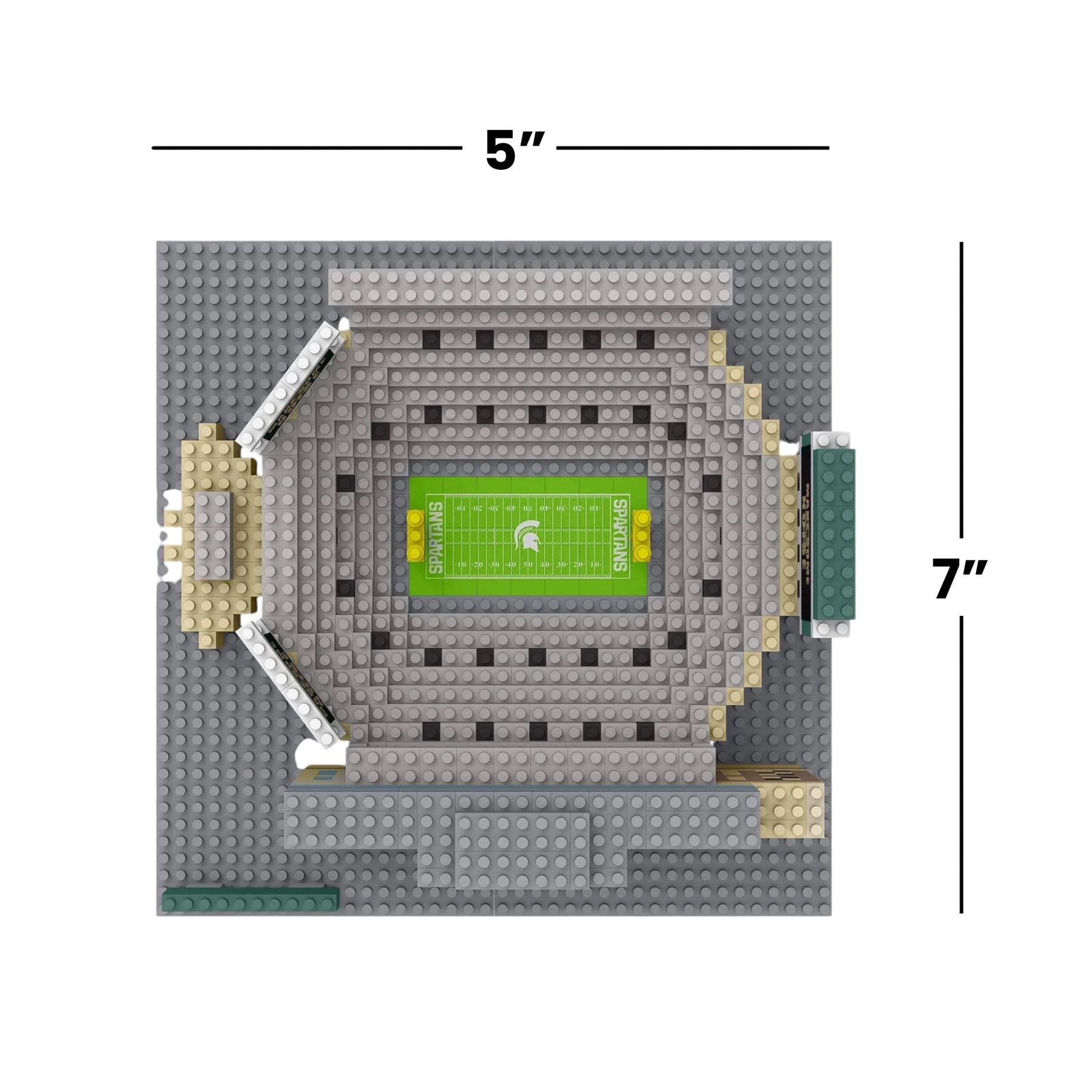 Michigan State Spartans NCAA BRXLZ Mini Stadium 1256-Piece Building Block Set
