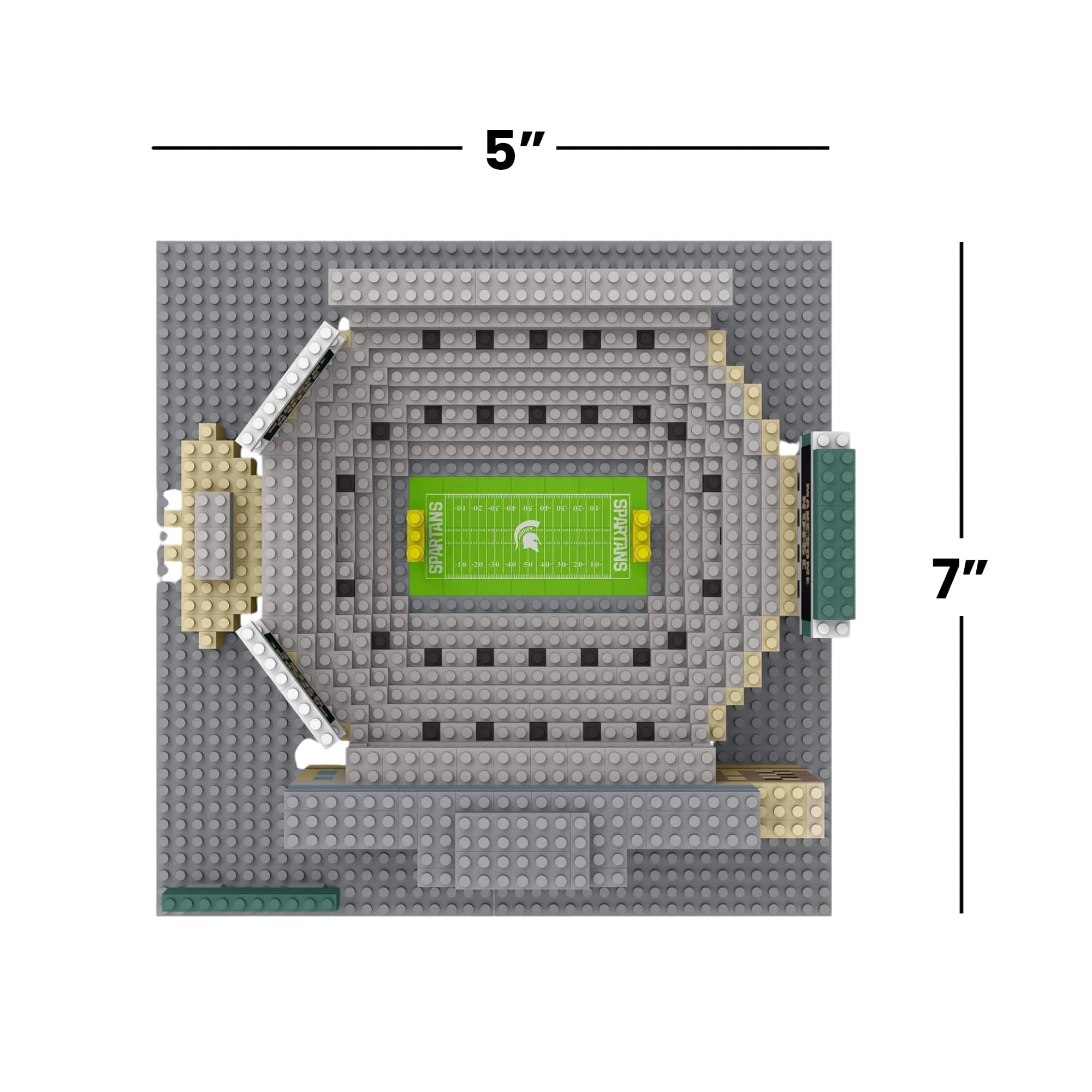 Michigan State Spartans NCAA BRXLZ Mini Stadium 1256-Piece Building Block Set