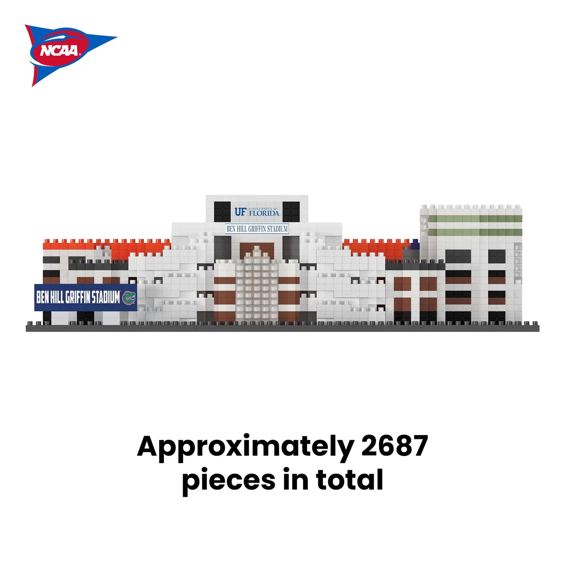 Florida Gators NCAA BRXLZ Stadium 2687-Piece Building Block Set