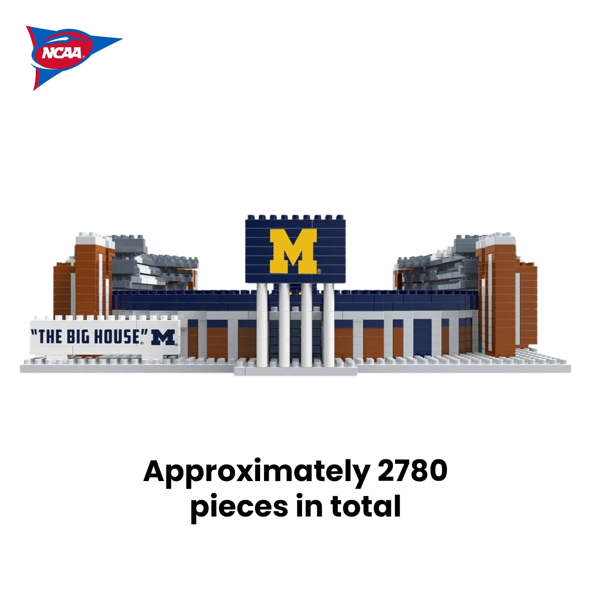 Michigan Wolverines NCAA BRXLZ Stadium 2780-Piece Building Block Set
