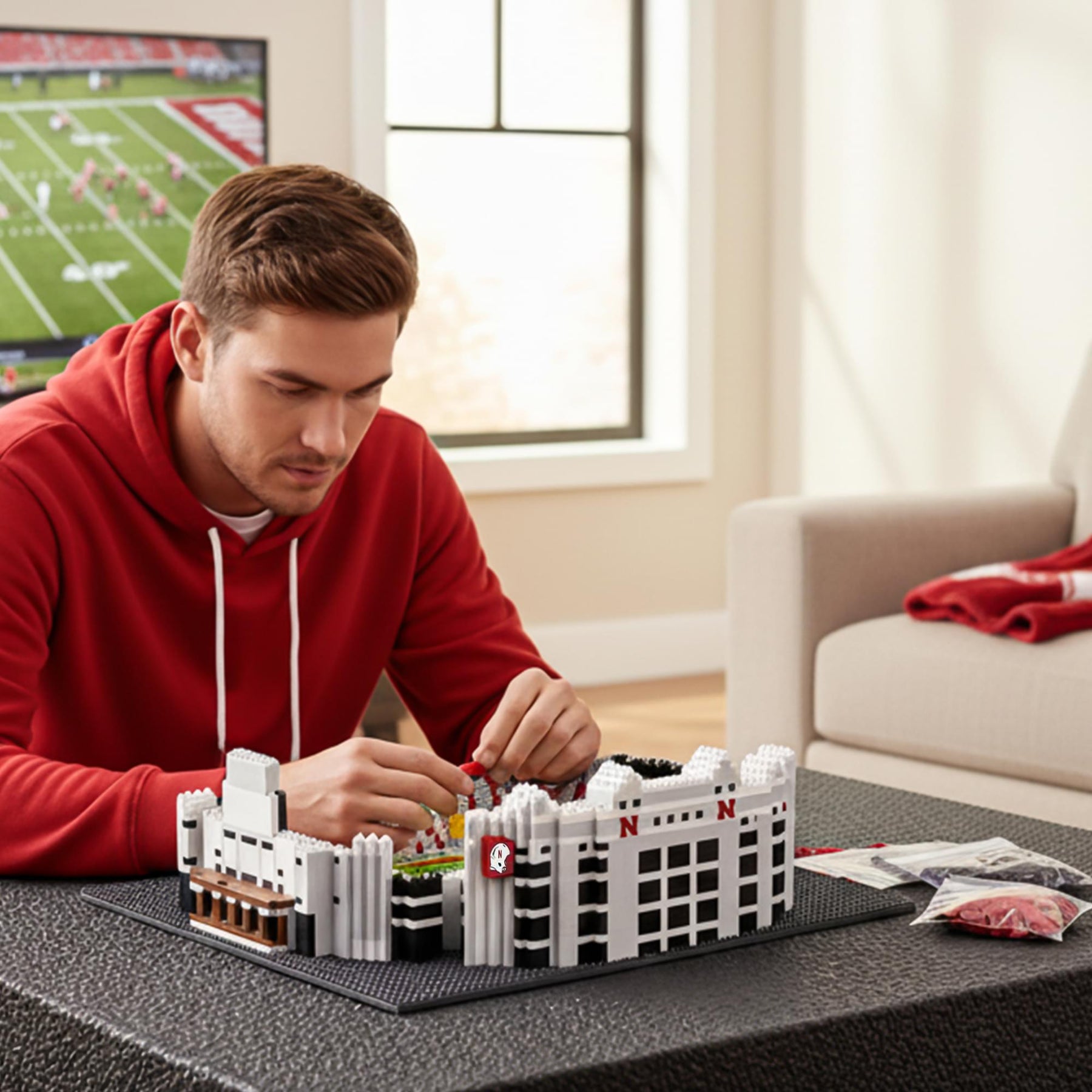 Nebraska Cornhuskers NCAA BRXLZ Stadium 4648-Piece Building Block Set