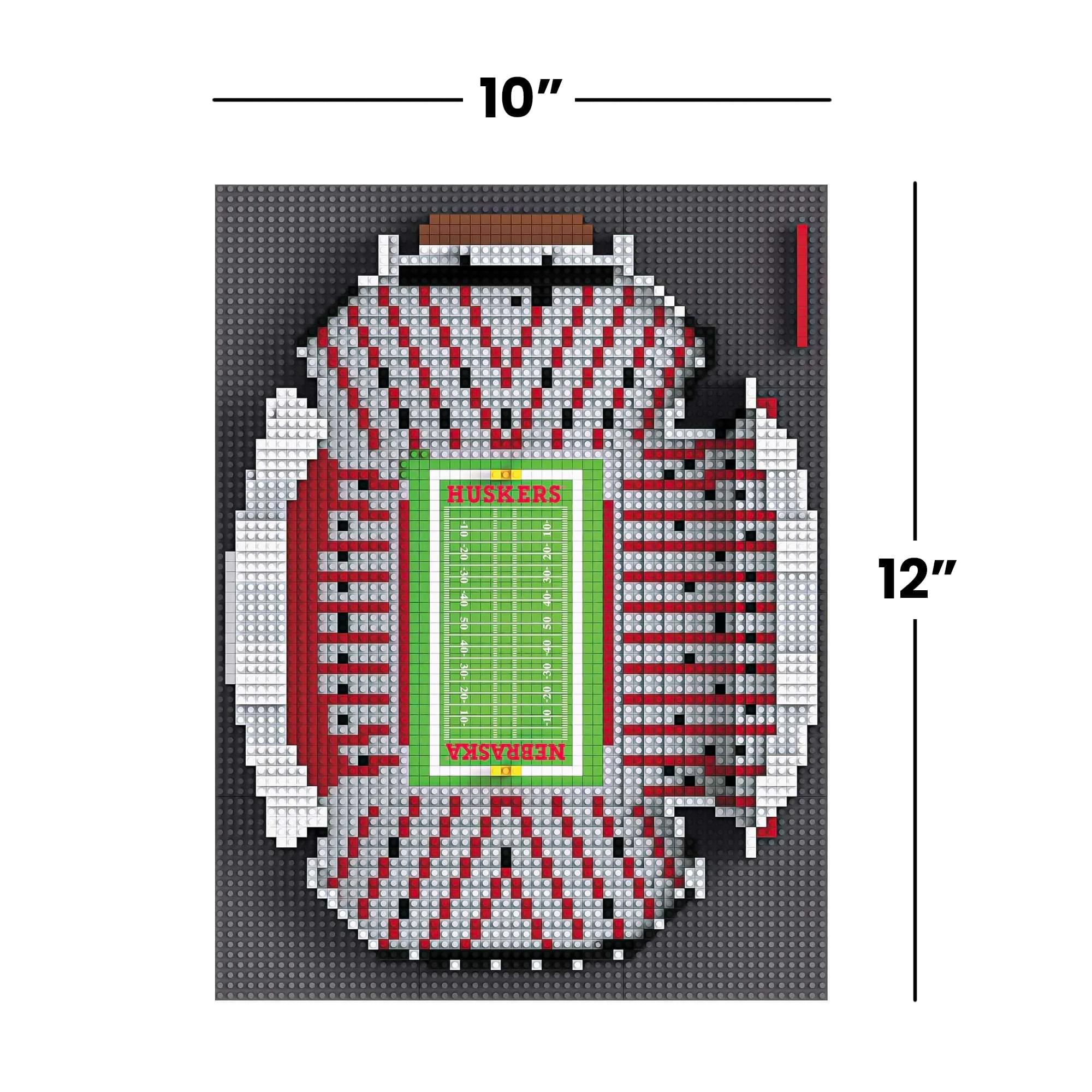 Nebraska Cornhuskers NCAA BRXLZ Stadium 4648-Piece Building Block Set