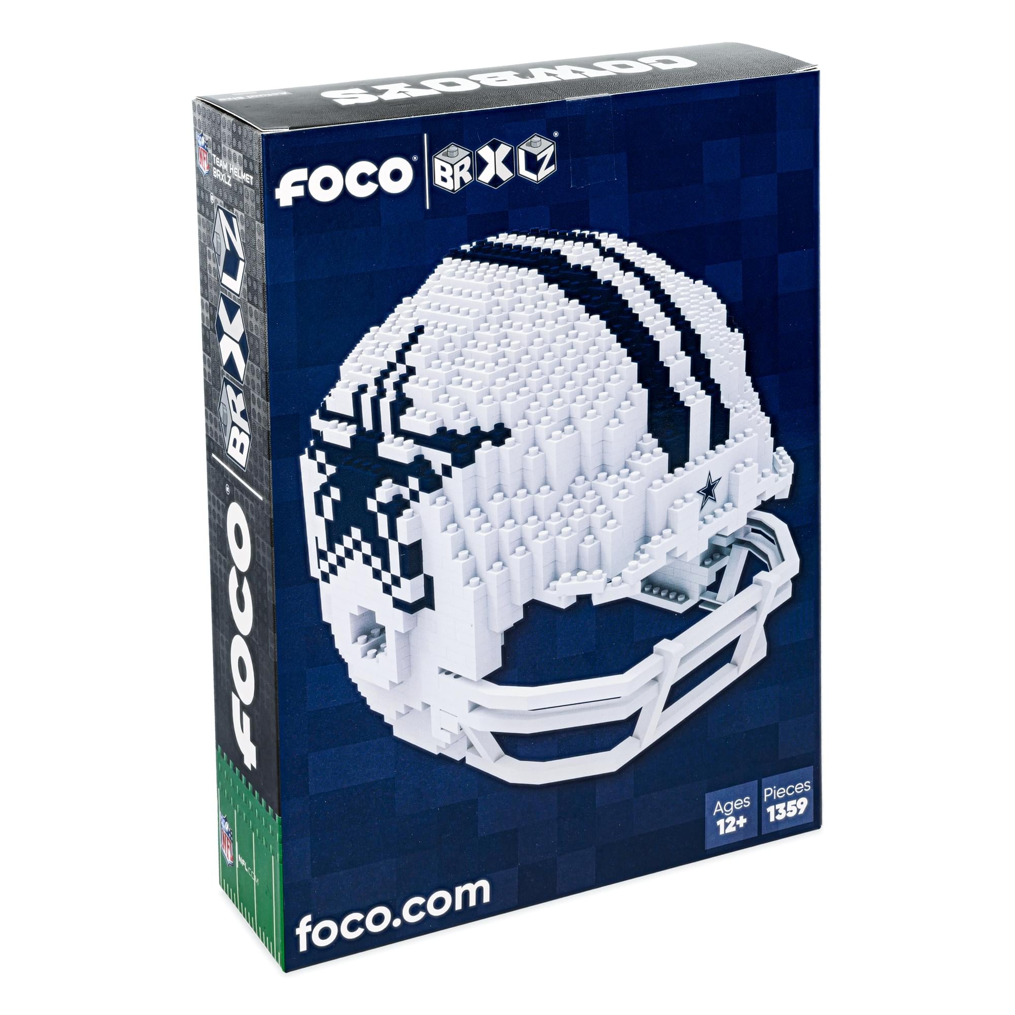 Dallas Cowboys NFL FOCO BRXLZ Helmet Building Block Set