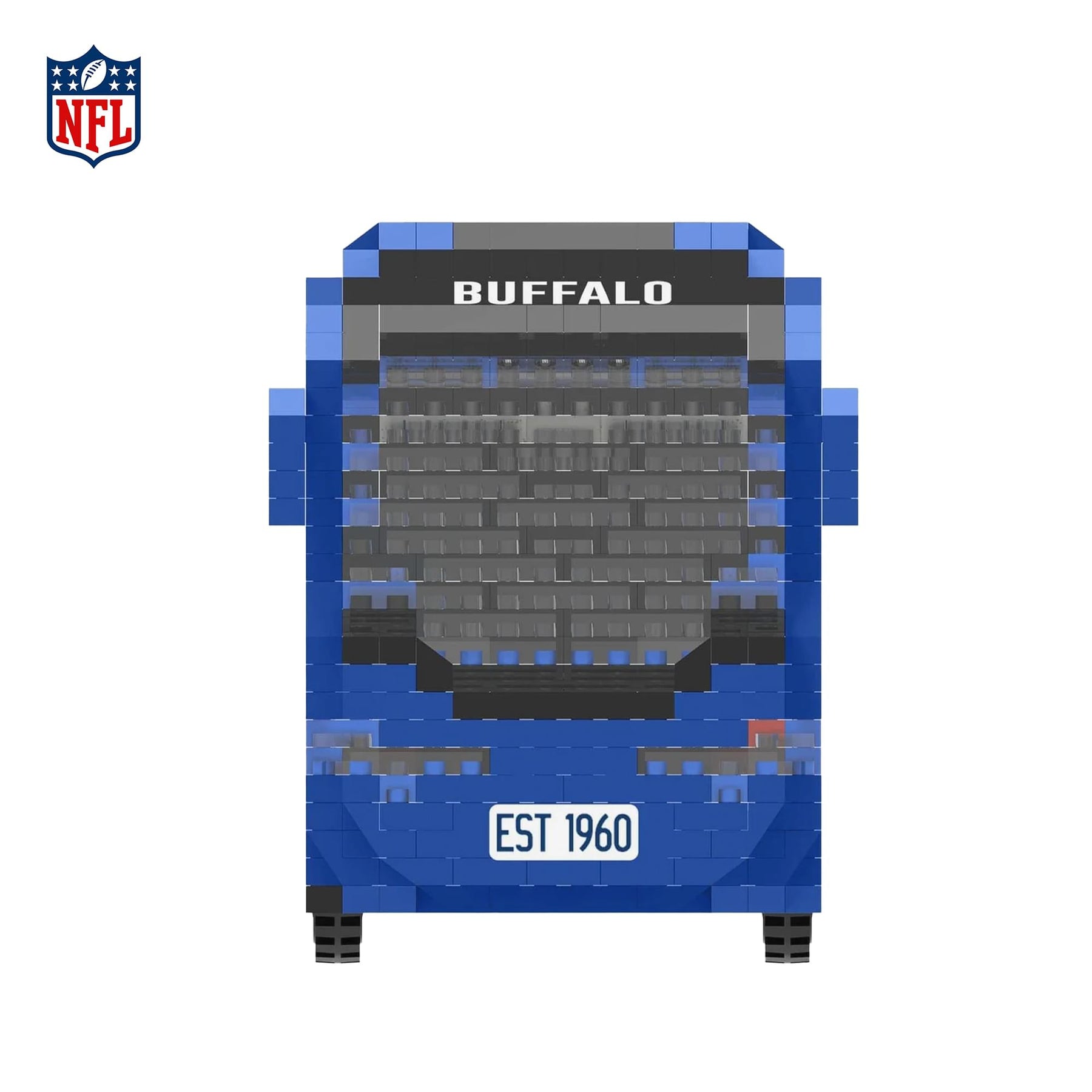 Buffalo Bills NFL BRXLZ Team Bus 1236-Piece Building Block Set