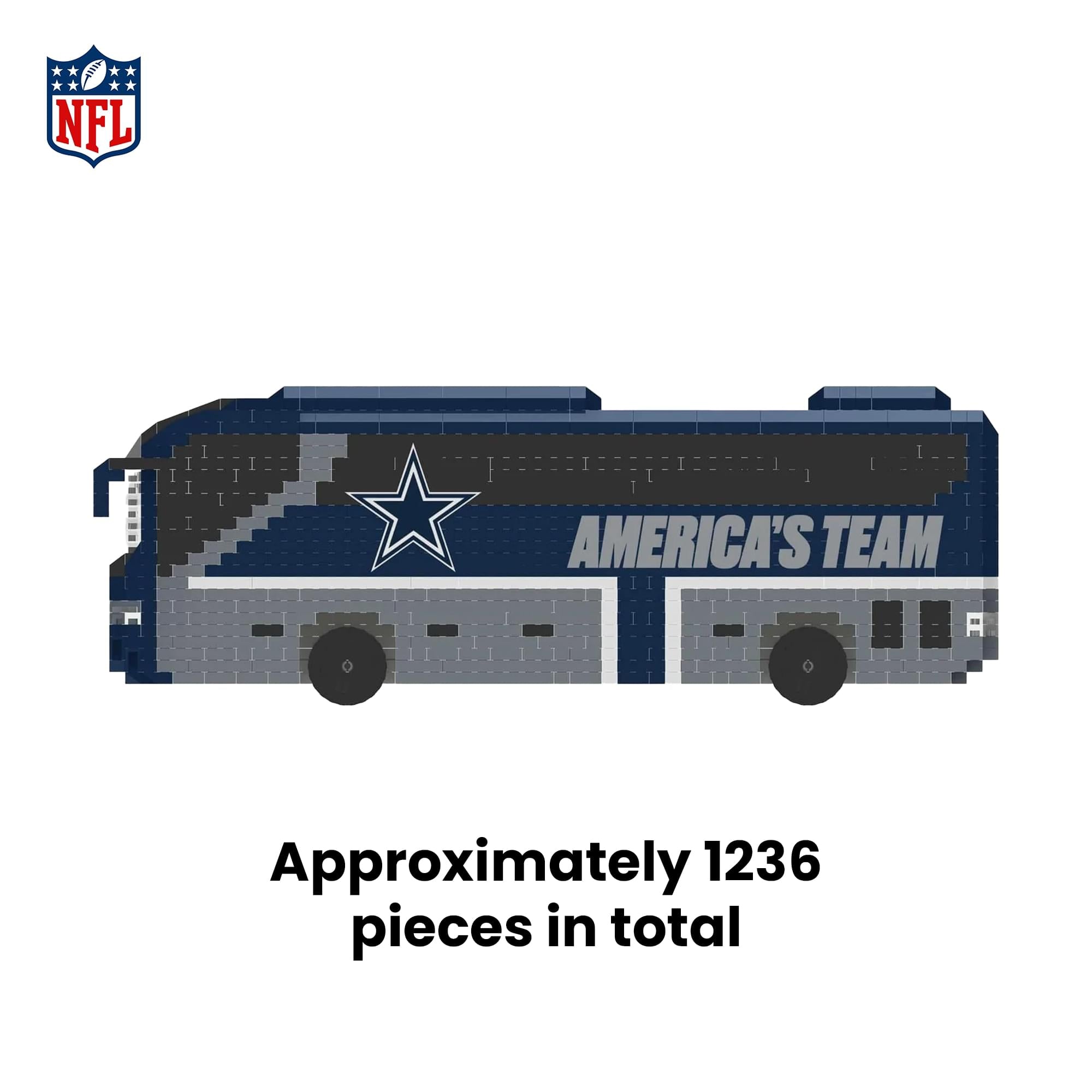 Dallas Cowboys NFL BRXLZ Team Bus 1236-Piece Building Block Set
