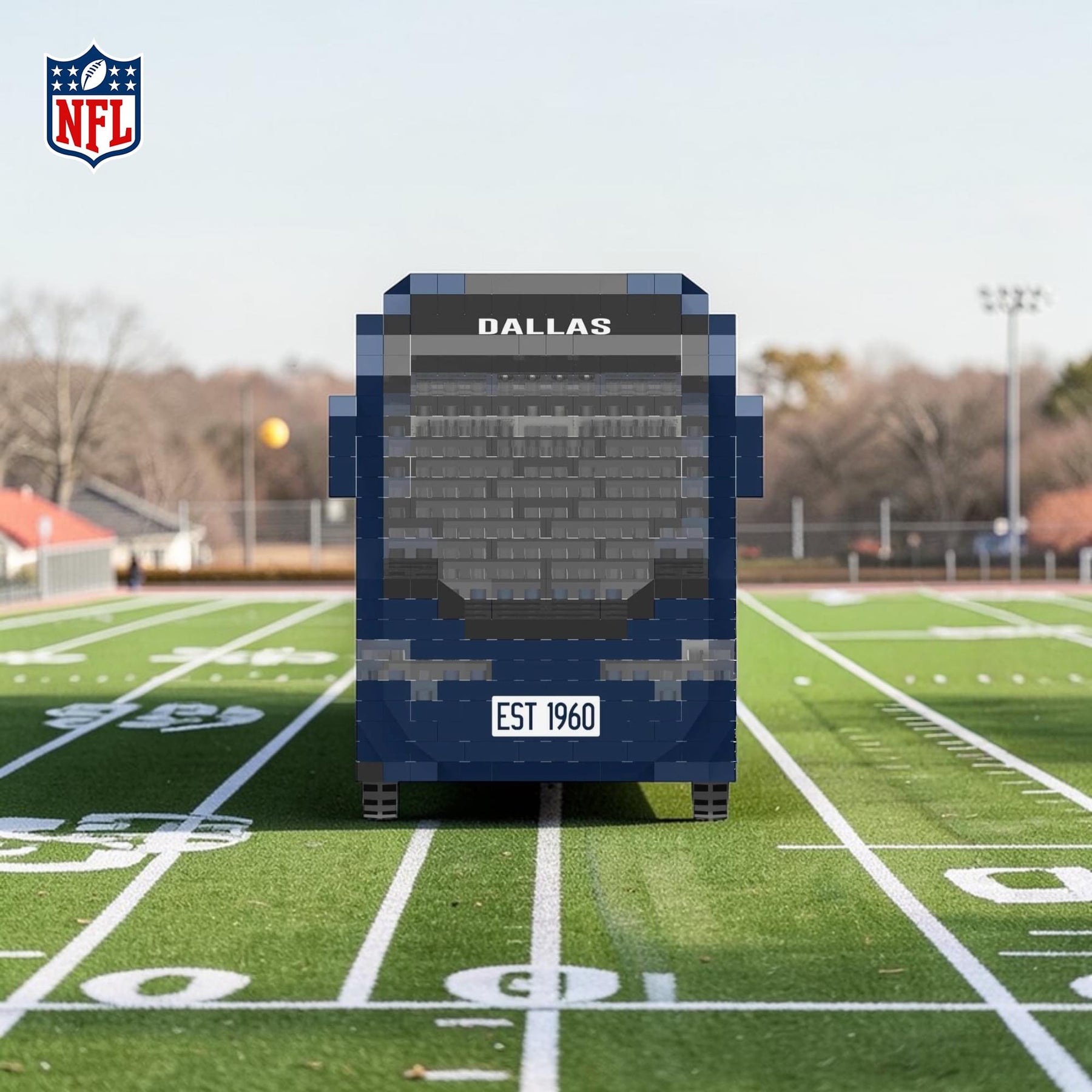 Dallas Cowboys NFL BRXLZ Team Bus 1236-Piece Building Block Set