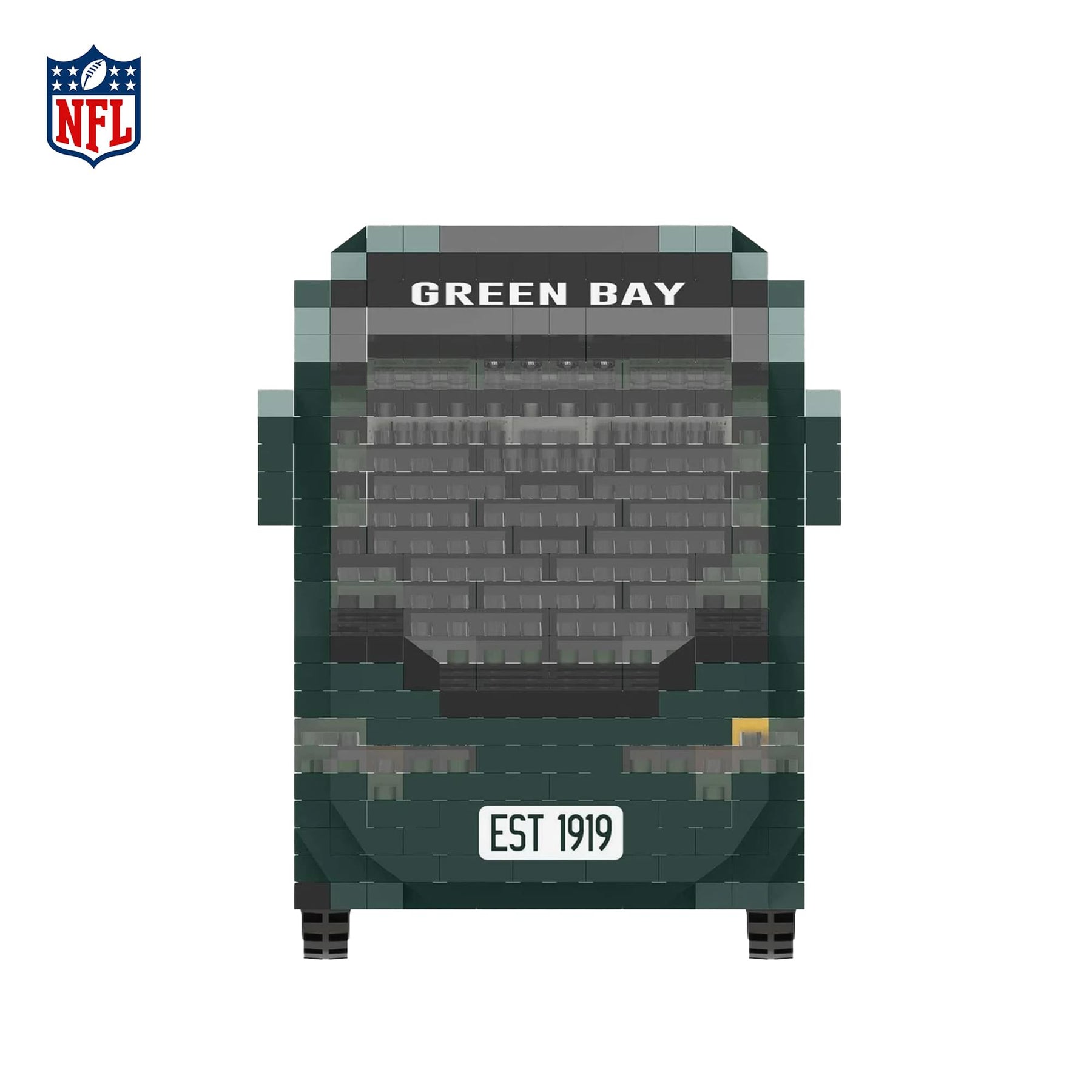 Green Bay Packers NFL BRXLZ Team Bus 1235-Piece Building Block Set