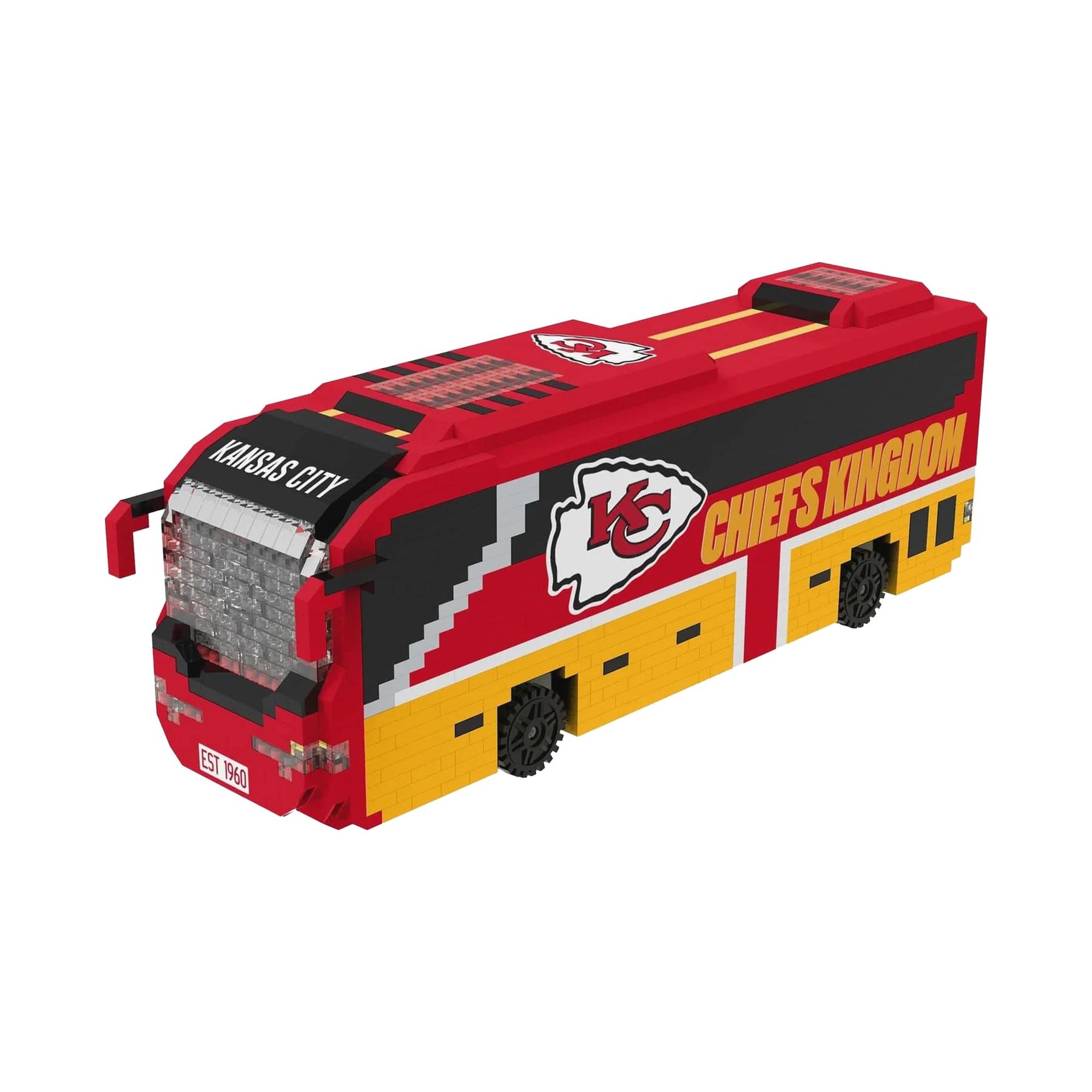 Kansas City Chiefs NFL BRXLZ Team Bus 1236-Piece Building Block Set